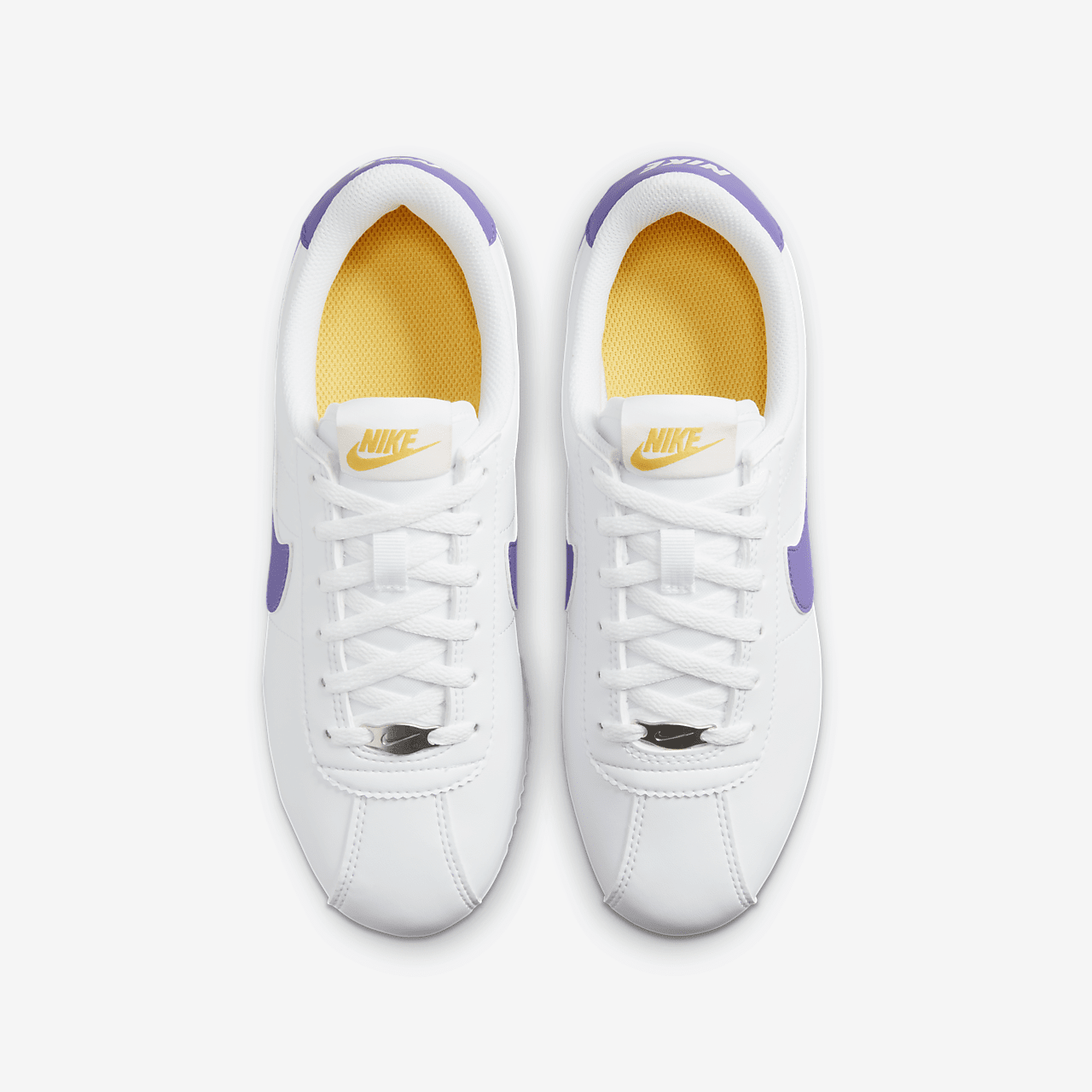 Nike Cortez sneaker Wit/Varsity Maize/Varsity Purple