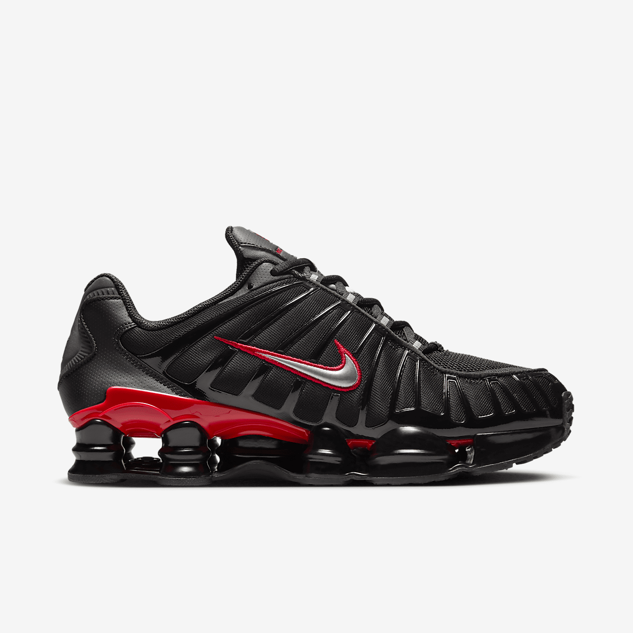 Nike Shox sneaker Zwart/University Red/Metallic Silver