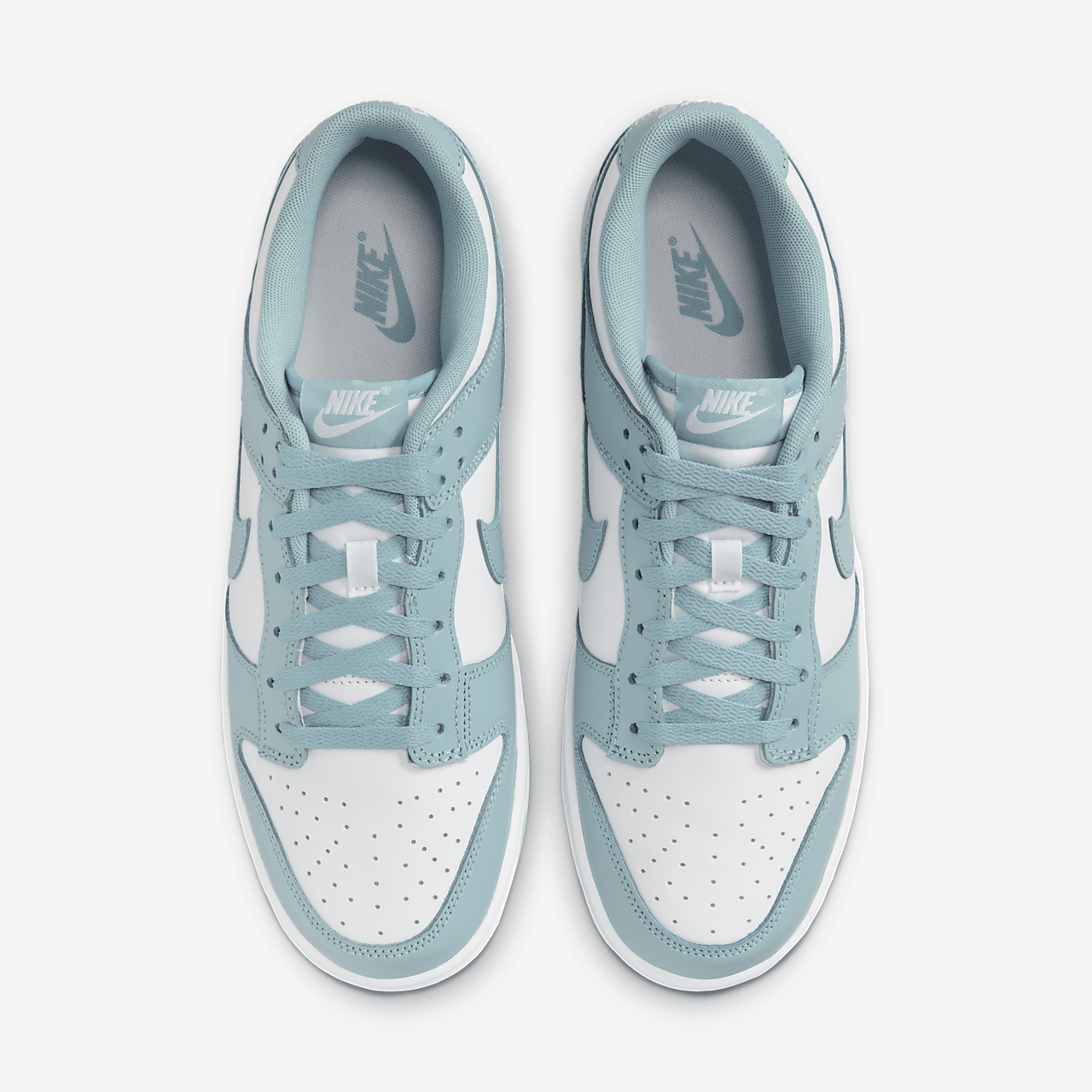 Nike Dunk Low sneaker Wit/Denim Turquoise