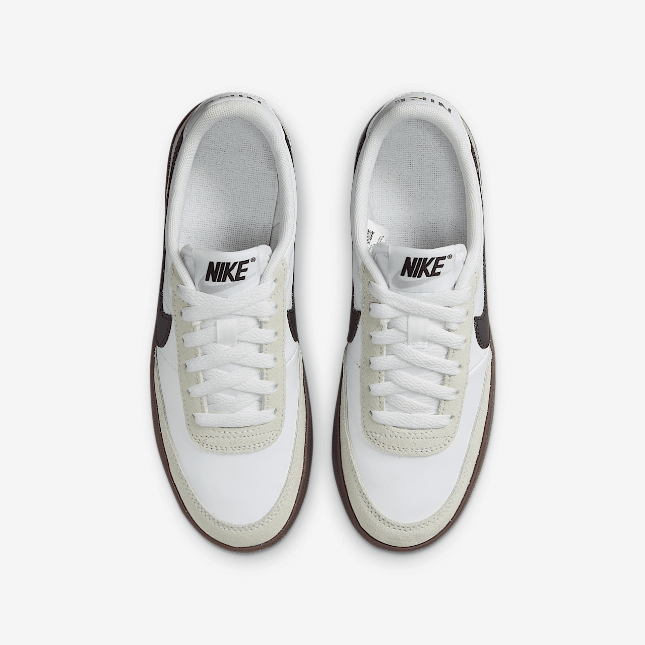 Nike  sneaker Wit/Light Silver/Gum Dark Brown/Zwart