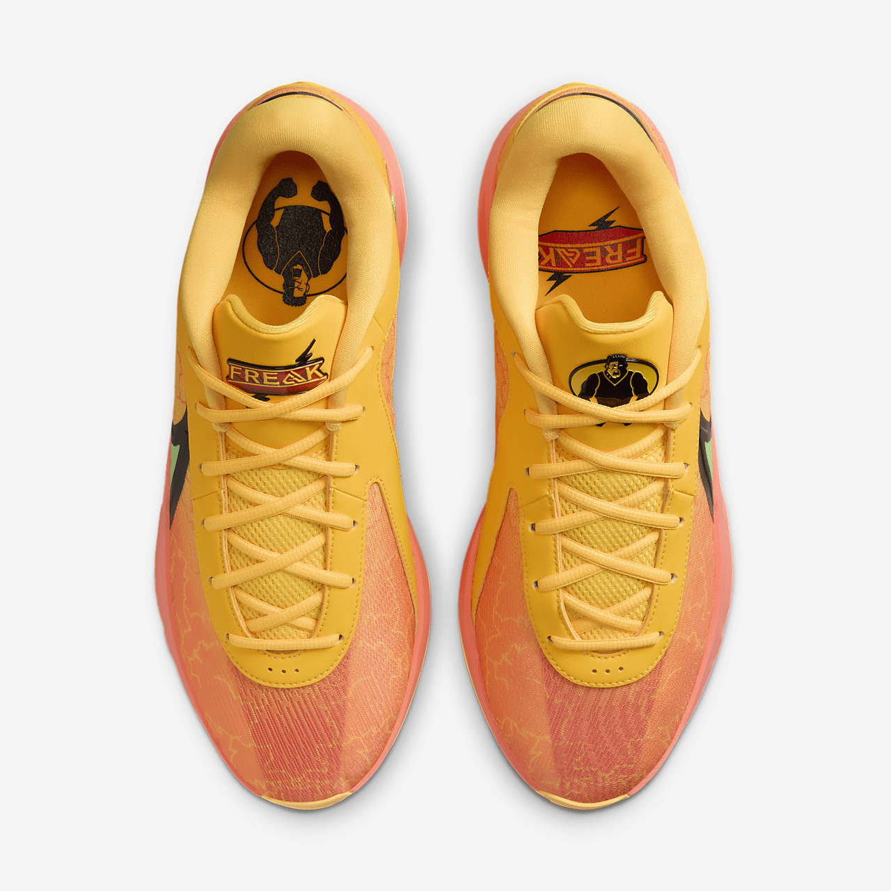 Nike  sneaker Light Wild Mango/Zwart/Laser Orange/Action Green