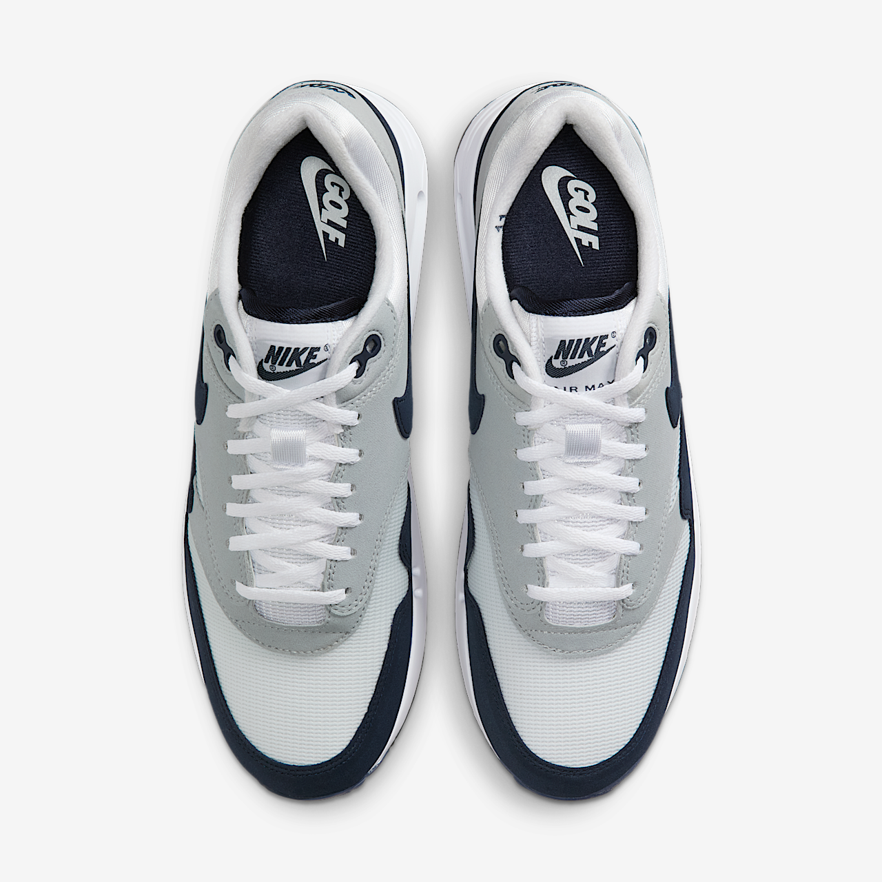 Nike Air Max 1 sneaker Wit/Wolf Grey/Obsidian