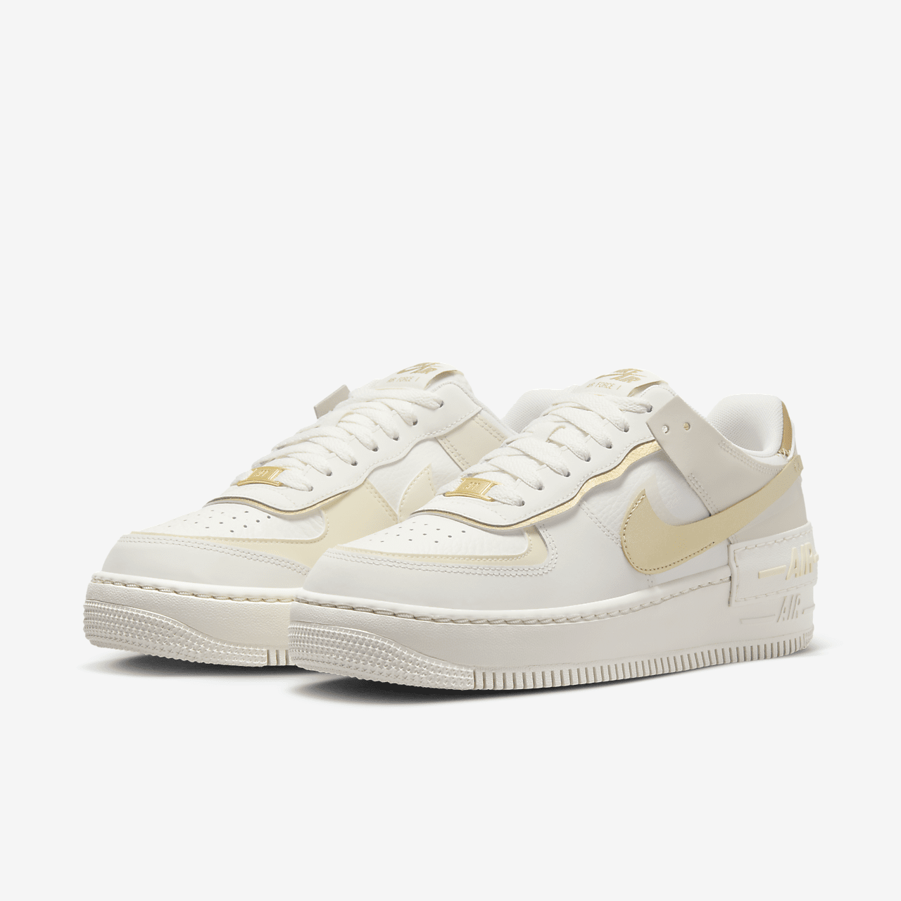 Nike Air Force 1 sneaker Sail/Coconut Milk/Metallic Gold