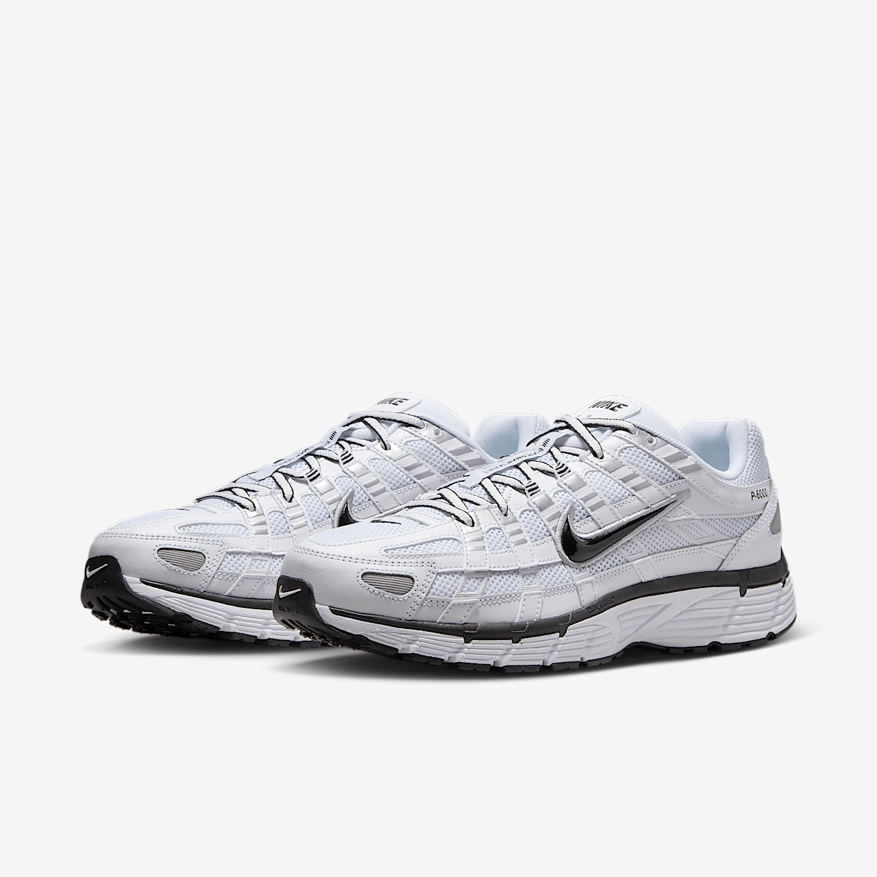 Nike P-6000 sneaker Wit/Metallic Silver/Zwart/Zwart