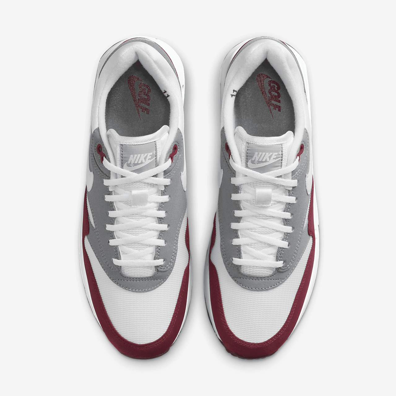 Nike Air Max 1 sneaker Team Red/Cool Grey/Zwart/Wit