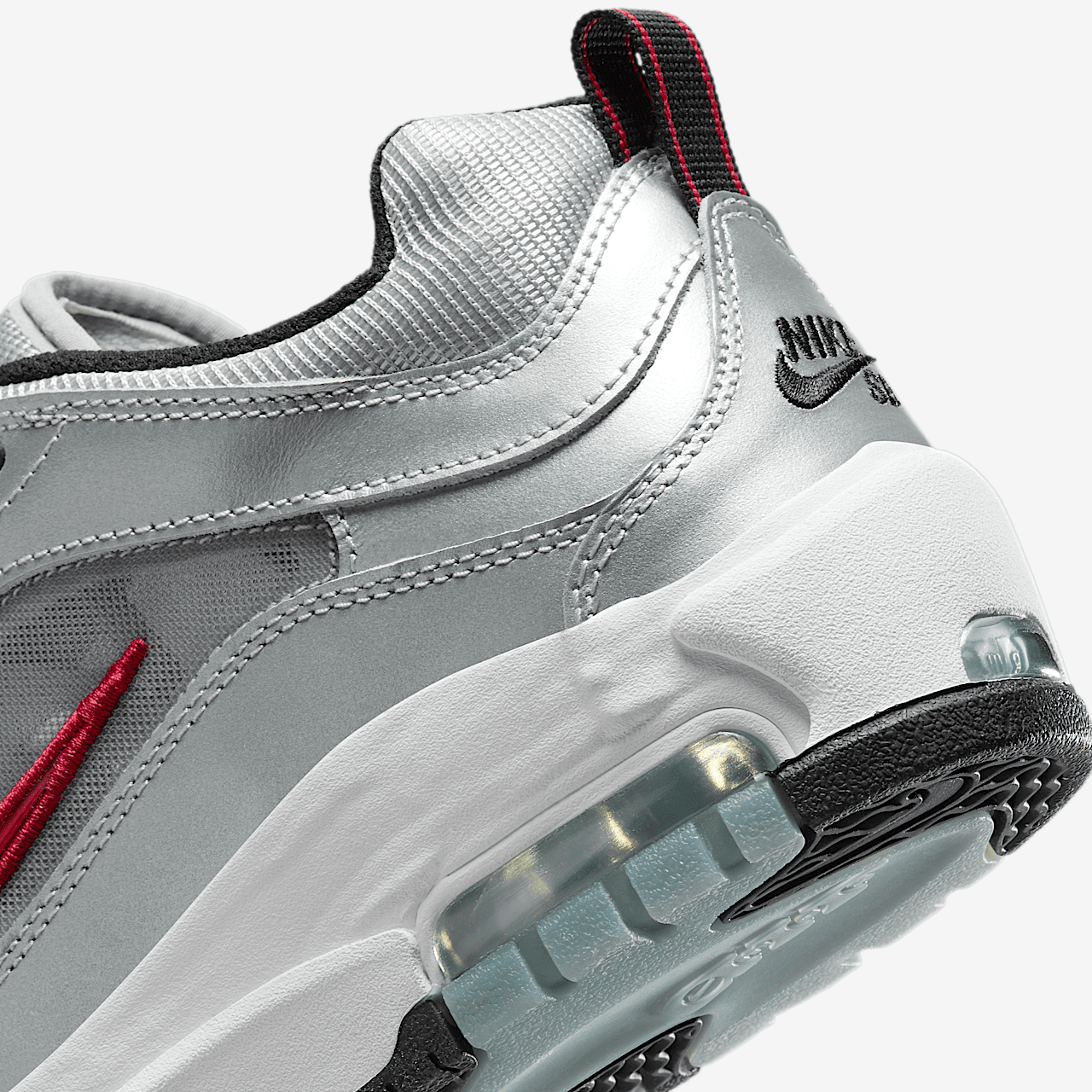 Nike Air Max sneaker Metallic Silver/Metallic Silver/Wit/Varsity Red