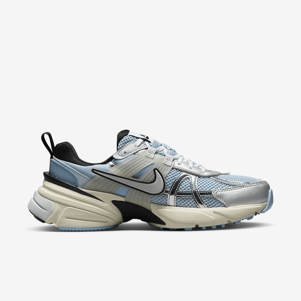 Nike  sneaker Psychic Blue/Zwart/Blue Tint/Metallic Silver