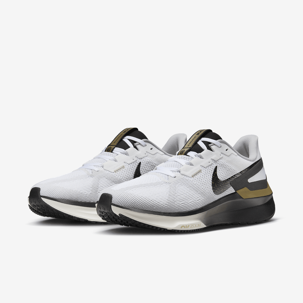 Nike  sneaker Wit/Metallic Gold/Light Smoke Grey/Zwart