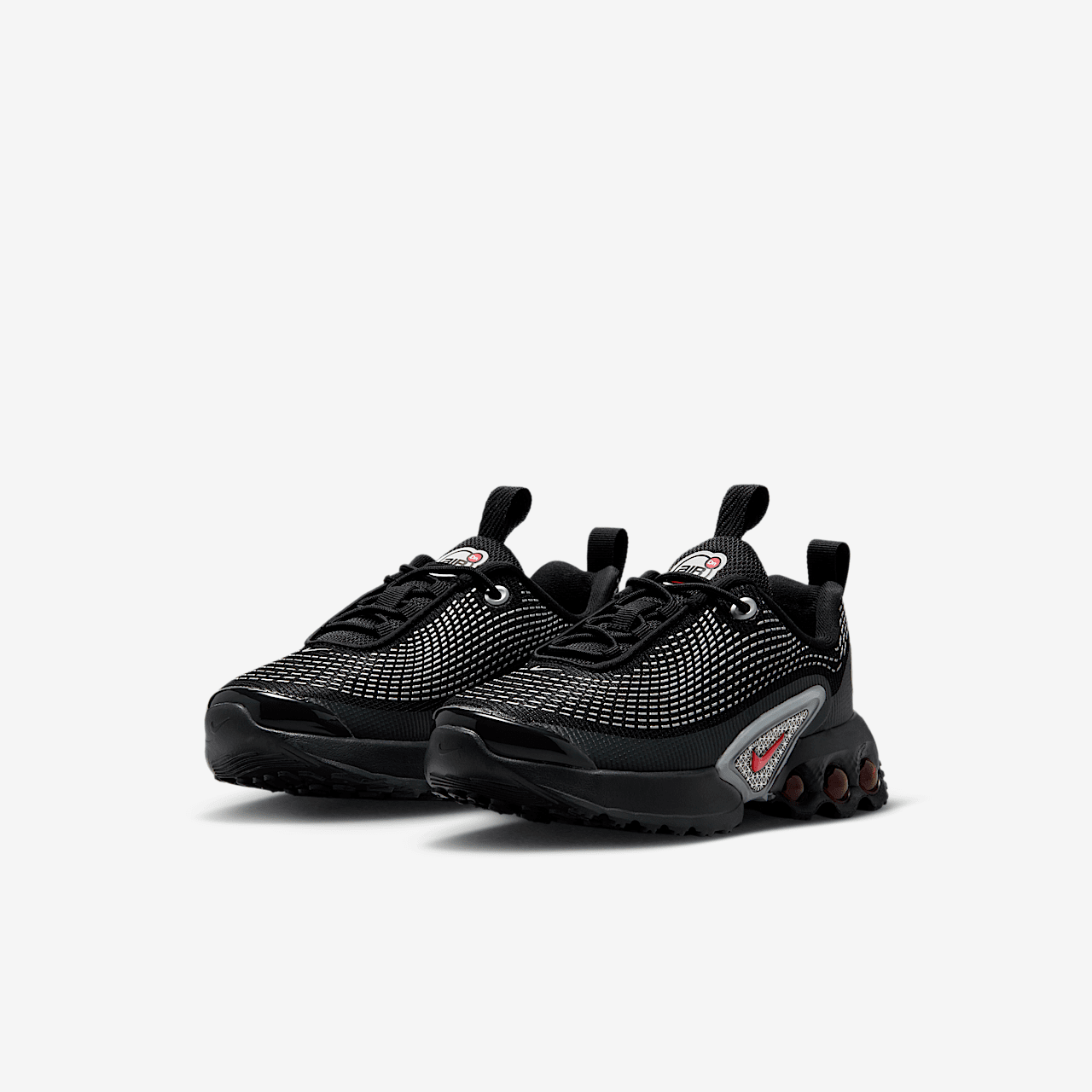 Nike Air Max DN sneaker Zwart/Zwart/Metallic Silver/University Red