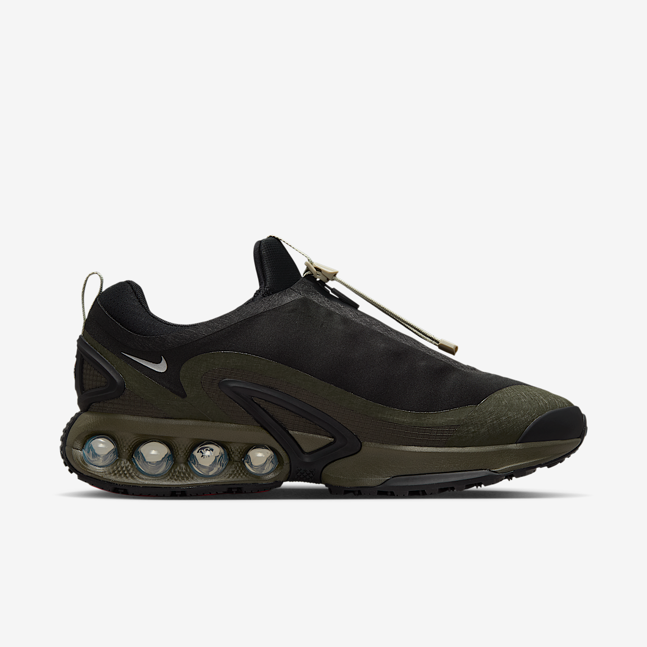 Nike Air Max DN sneaker Zwart/Cargo Khaki/Stone/Metallic Silver