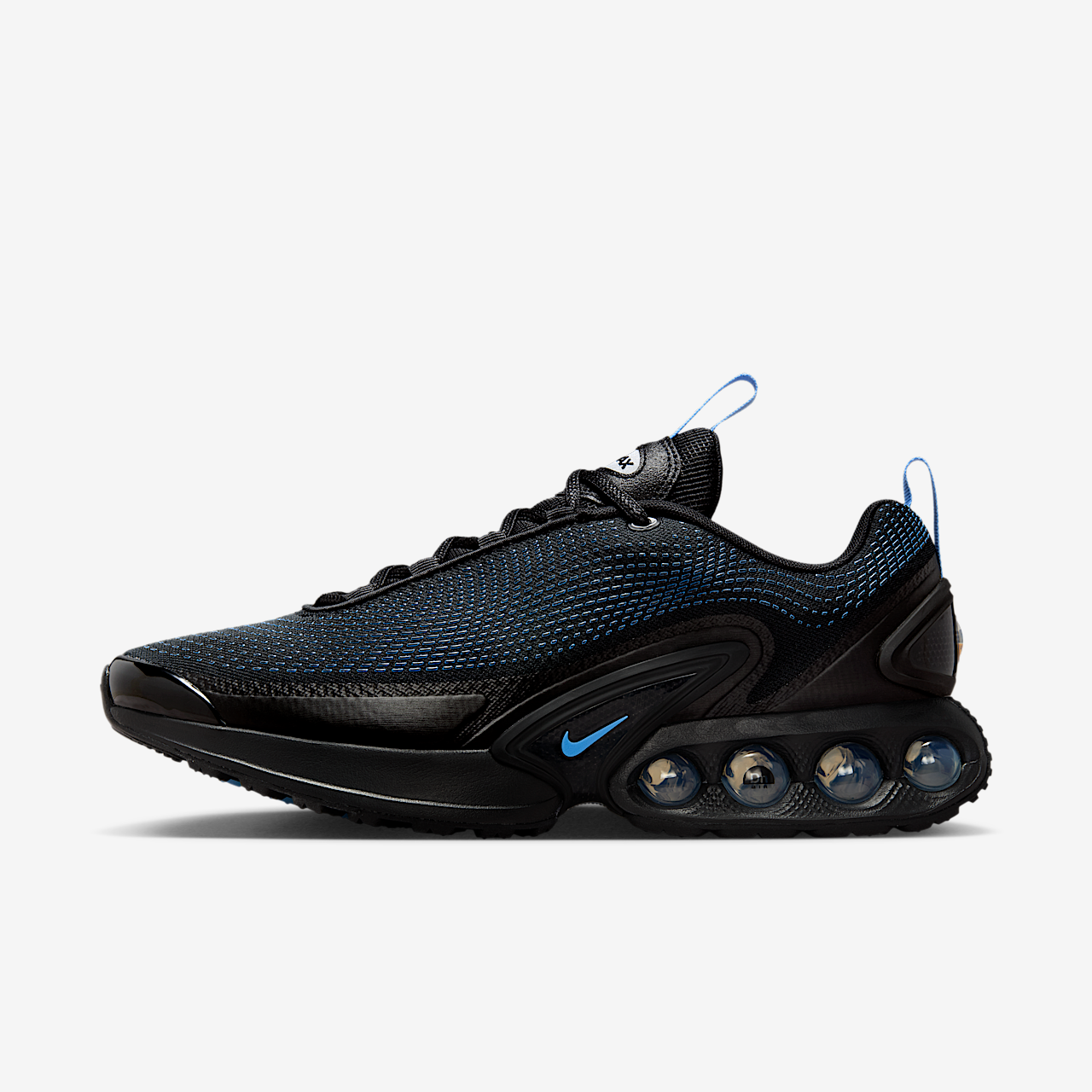 Nike Air Max DN sneaker Zwart/Wolf Grey/Zwart/University Blue
