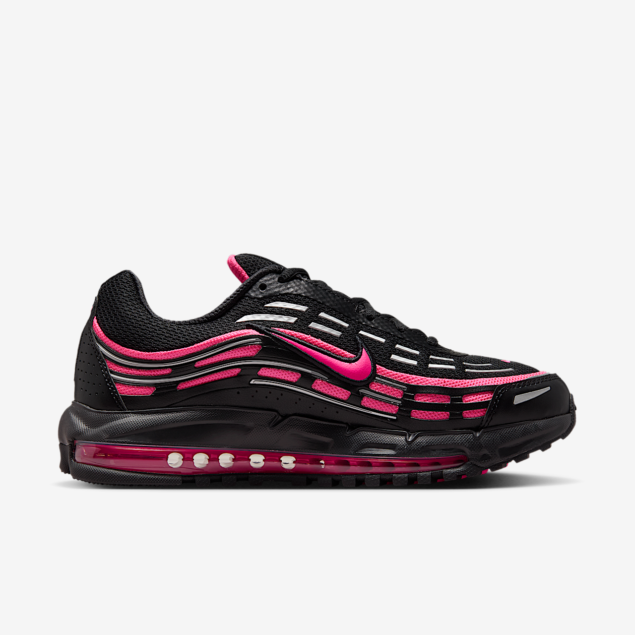 Nike Air Max sneaker Zwart/Zwart/Metallic Silver/Hyper Pink