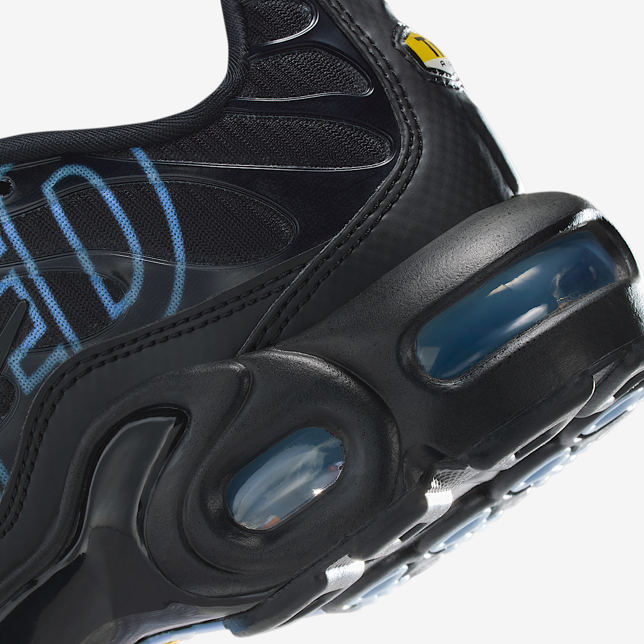 Nike Air Max Plus sneaker Zwart/Metallic Silver/Ice Blue