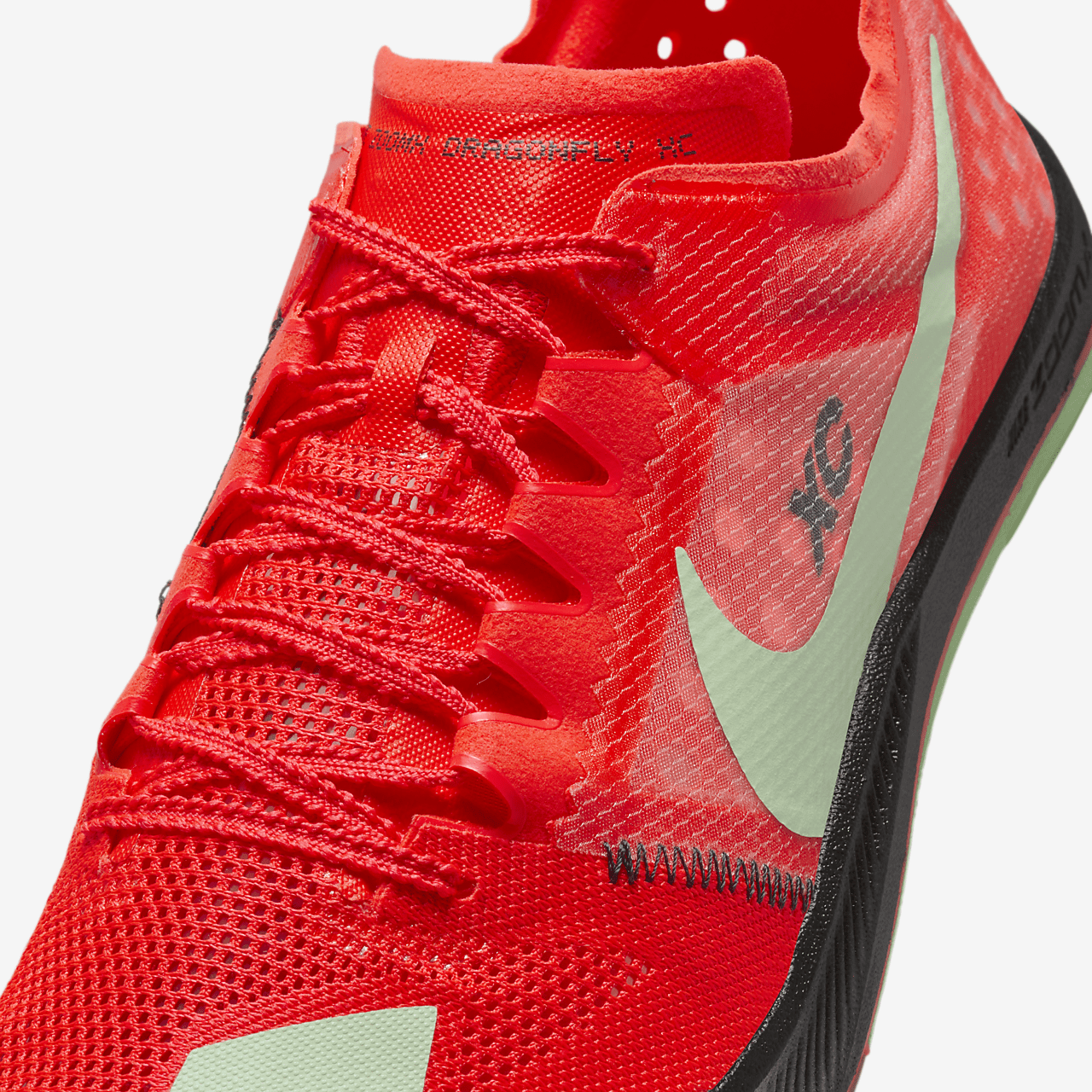 Nike  sneaker Bright Crimson/Zwart/Metallic Silver/Vapor Green