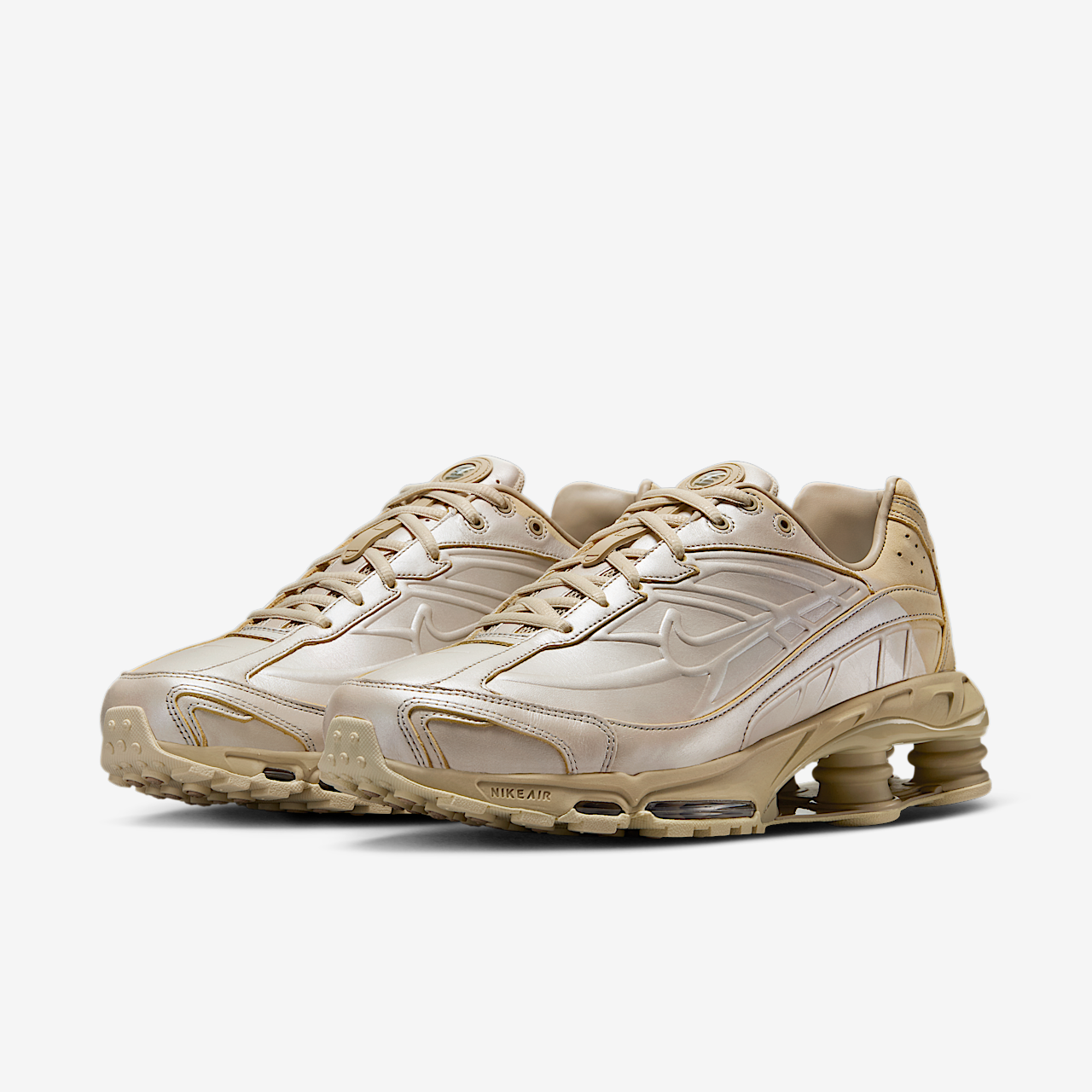Nike Nike Shox sneaker Metallic Silver/Desert Khaki/Khaki/Light Khaki