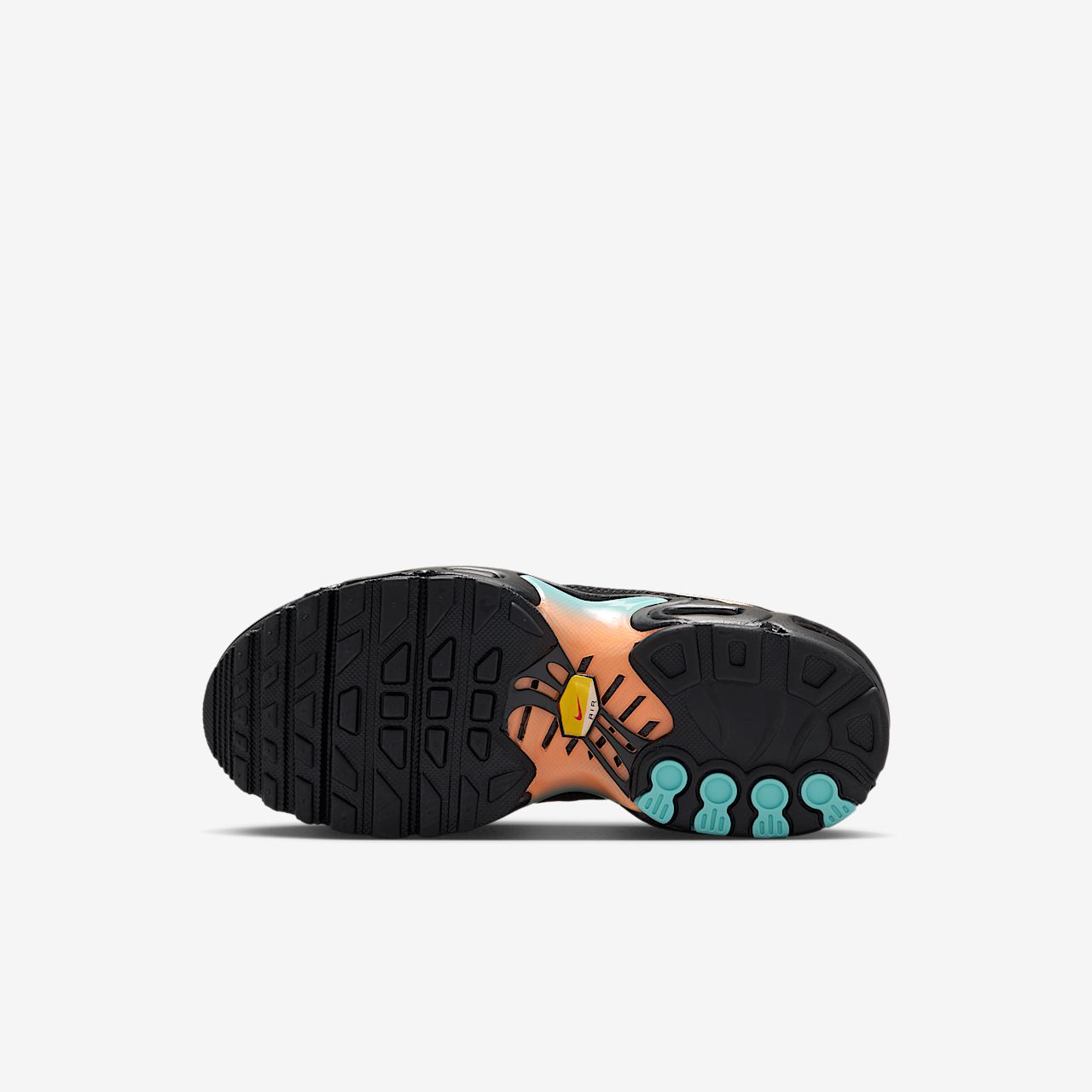 Nike Air Max Plus sneaker Zwart/Aurora Green/Orange Pulse/Zwart