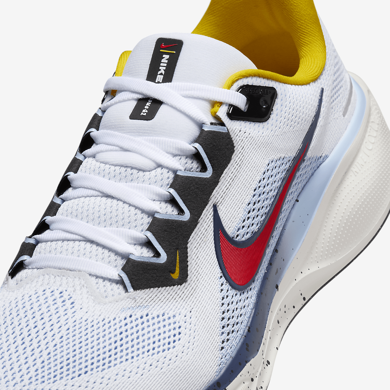 Nike Pegasus sneaker Wit/Psychic Blue/Speed Yellow/Speed Red