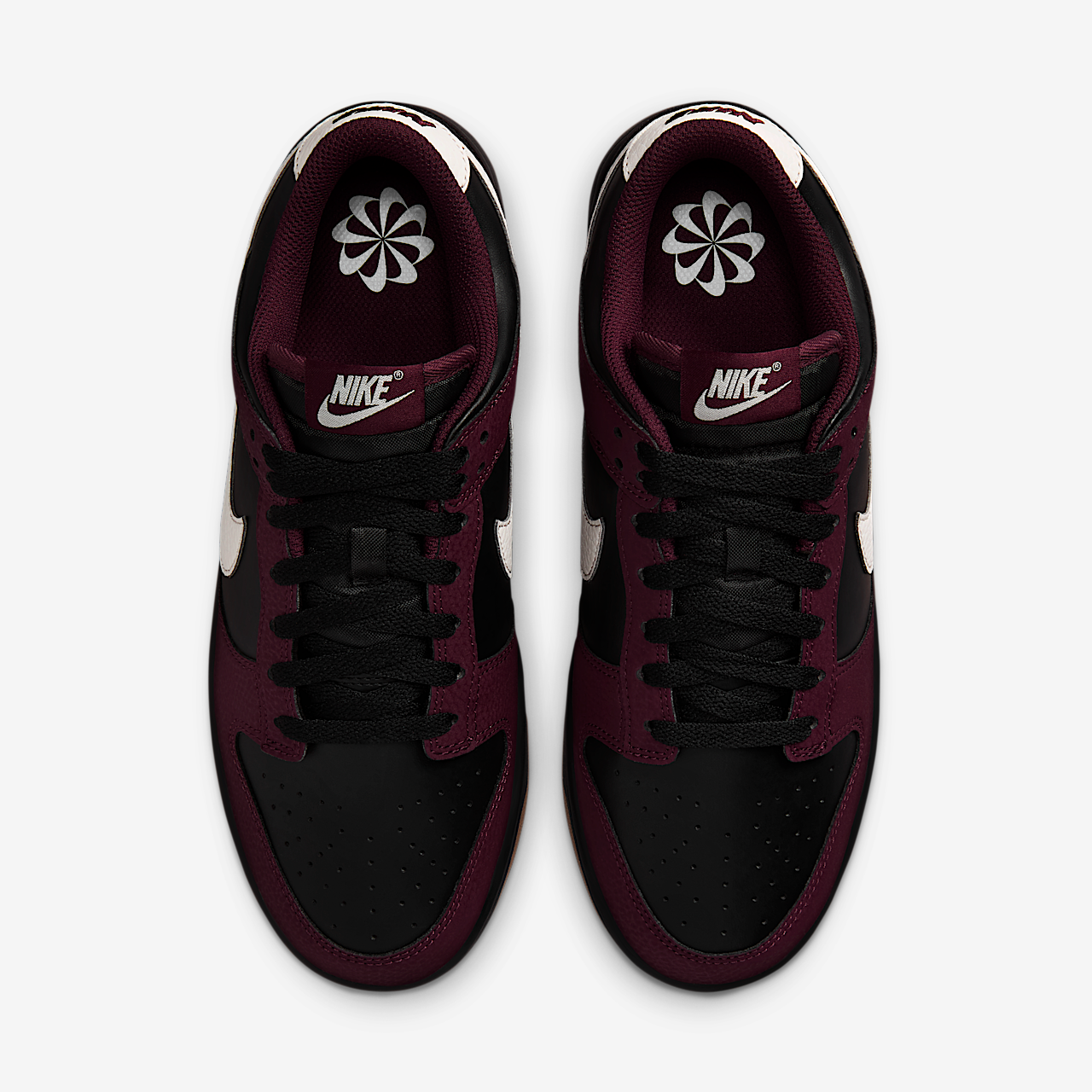 Nike Dunk Low sneaker Burgundy Crush/Zwart/Khaki/Phantom