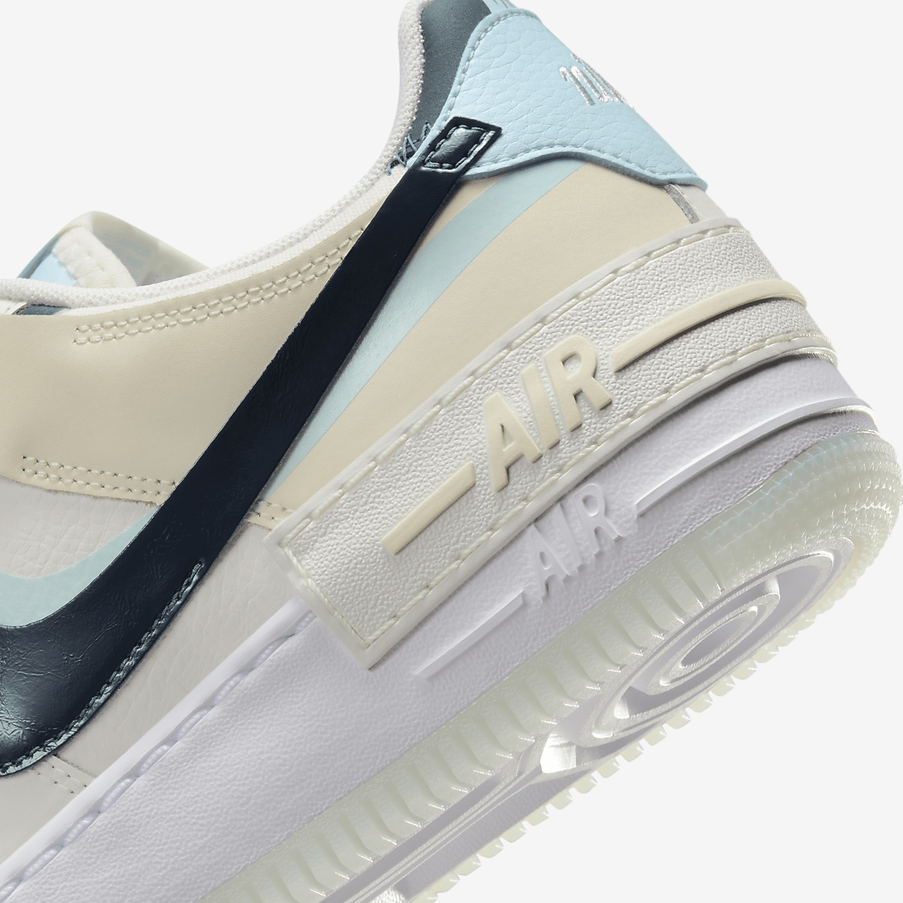 Nike Air Force 1 sneaker Sail/Glacier Blue/Coconut Milk/Armory Navy