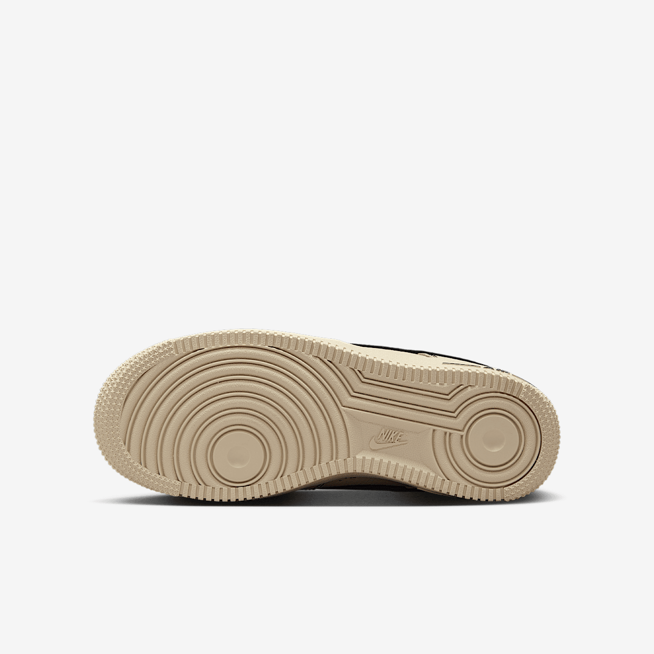 Nike Air Force 1 sneaker Light Khaki/Zwart