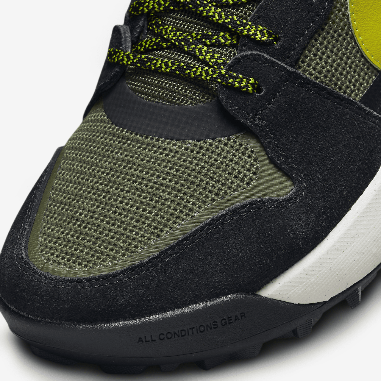 Nike ACG sneaker Cargo Khaki/Zwart/Bright Cactus/Moss