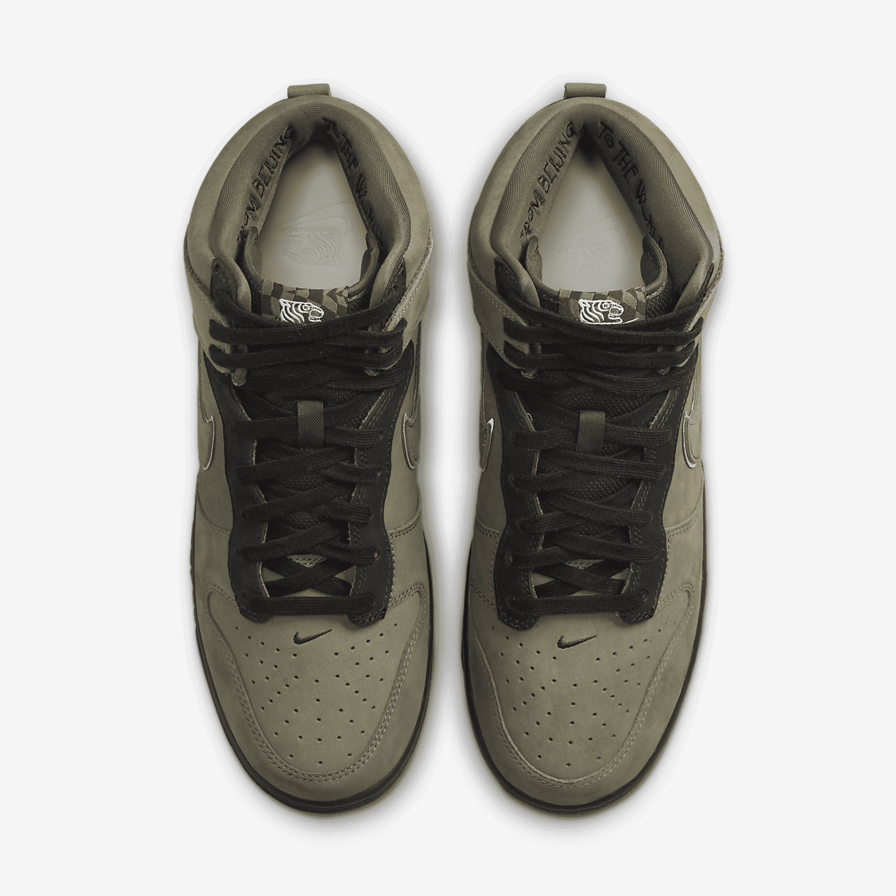 Nike Dunk High sneaker Medium Olive/Zwart/Meerkleurig