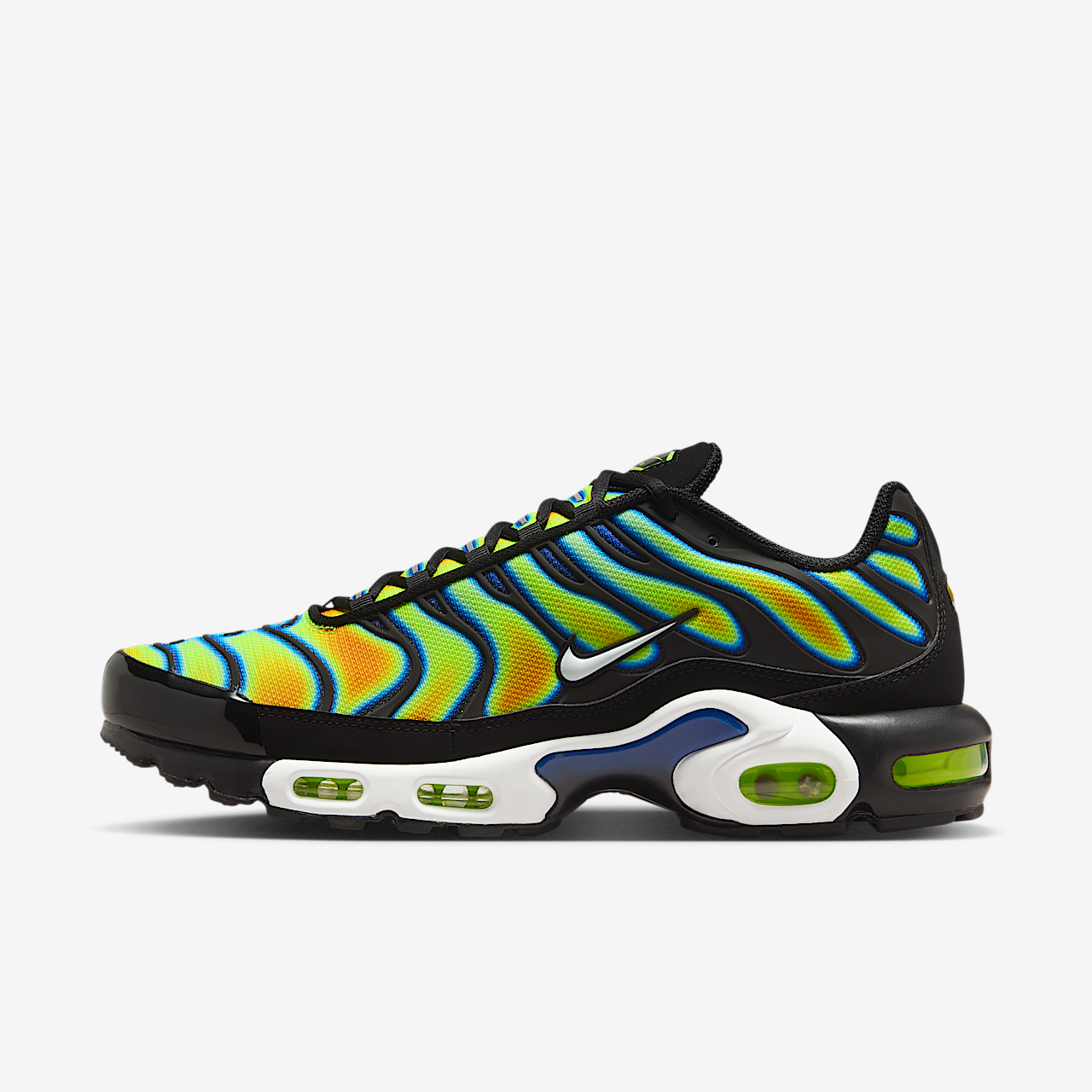 Nike Air Max Plus sneaker Zwart/Sundial/Neon Yellow/Wit