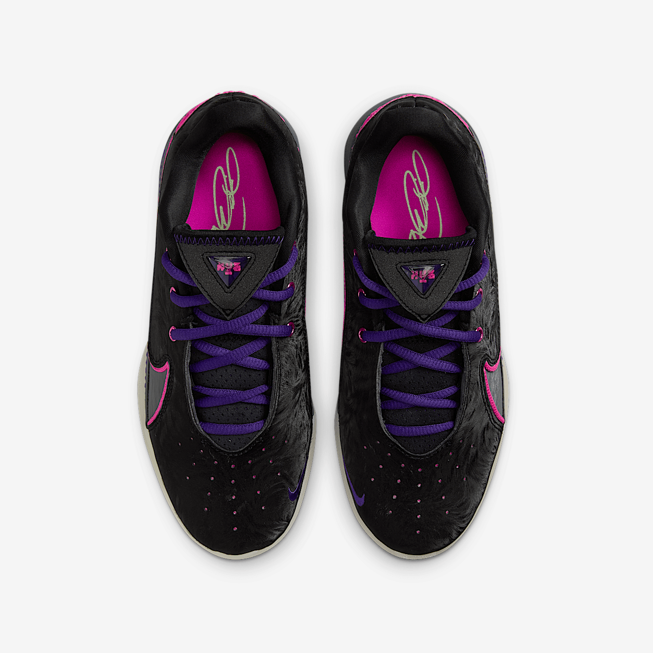 Nike LeBron sneaker Zwart/Dark Grey/Field Purple/Laser Fuchsia