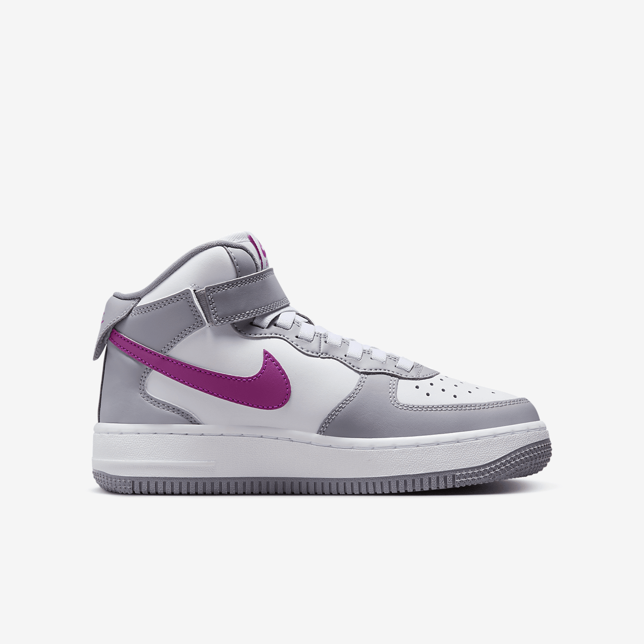 Nike Air Force 1 sneaker Cement Grey/Wit/Hot Fuchsia