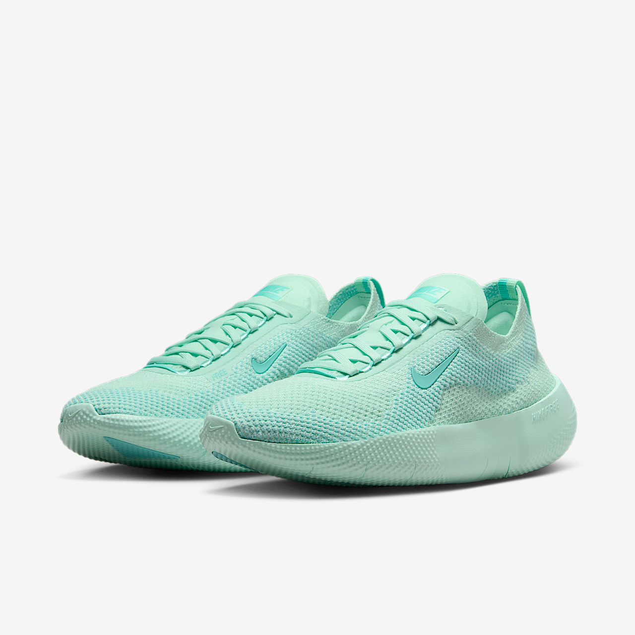Nike Free sneaker Mint Foam/Glacier Blue/Bleached Turquoise