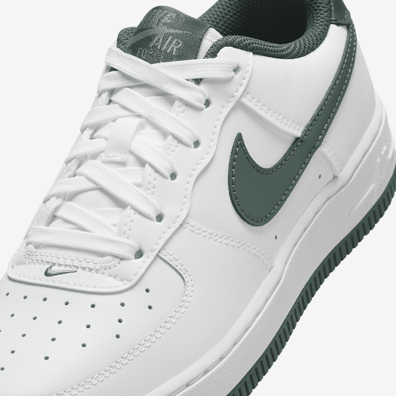 Nike Air Force 1 sneaker Wit/Oil Green/Vintage Green