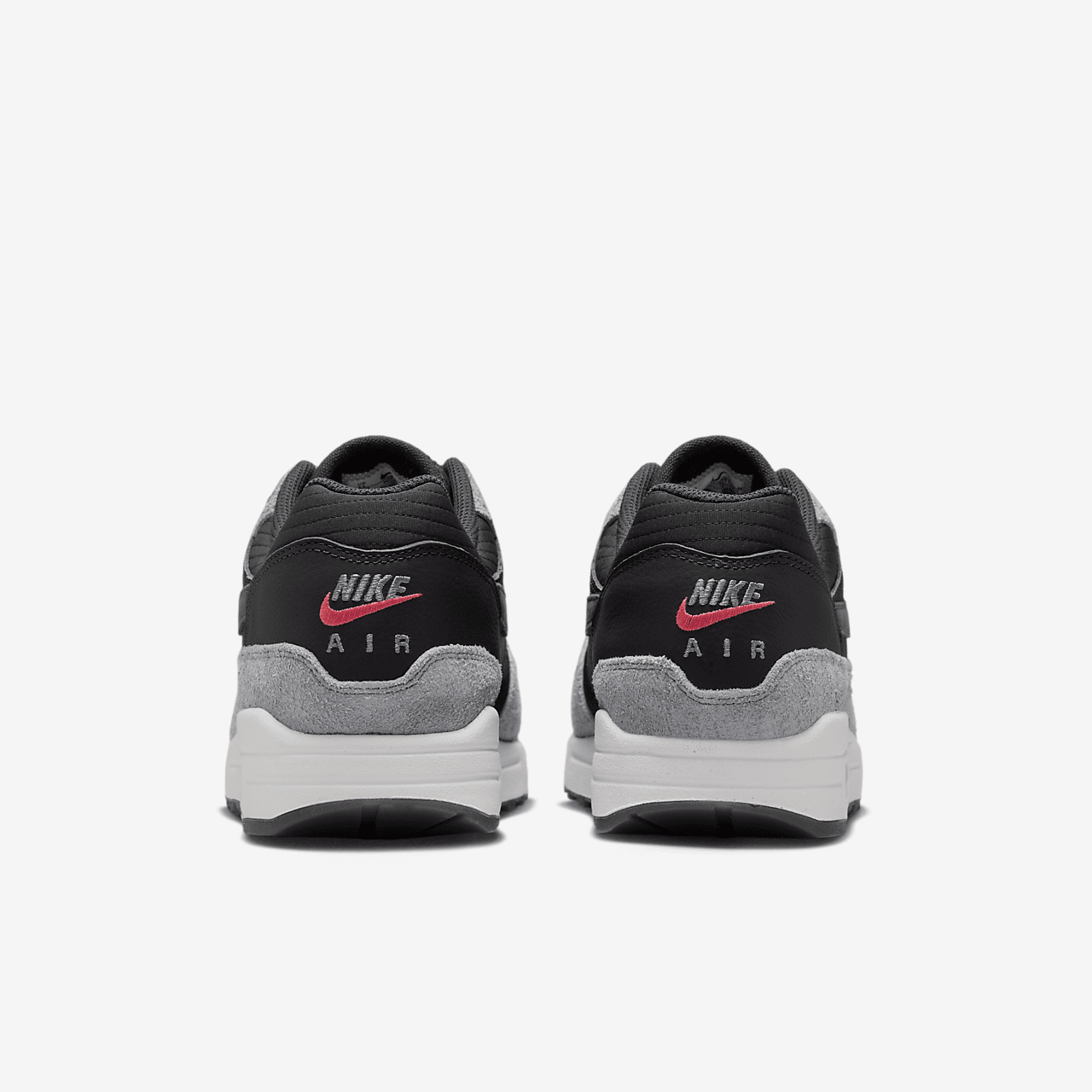 Nike Air Max 1 sneaker Dark Smoke Grey/Flash Crimson/Summit White/Smoke Grey