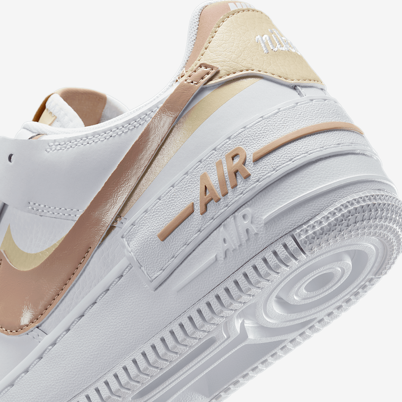 Nike Air Force 1 sneaker Wit/Team Gold/Wit/Hemp