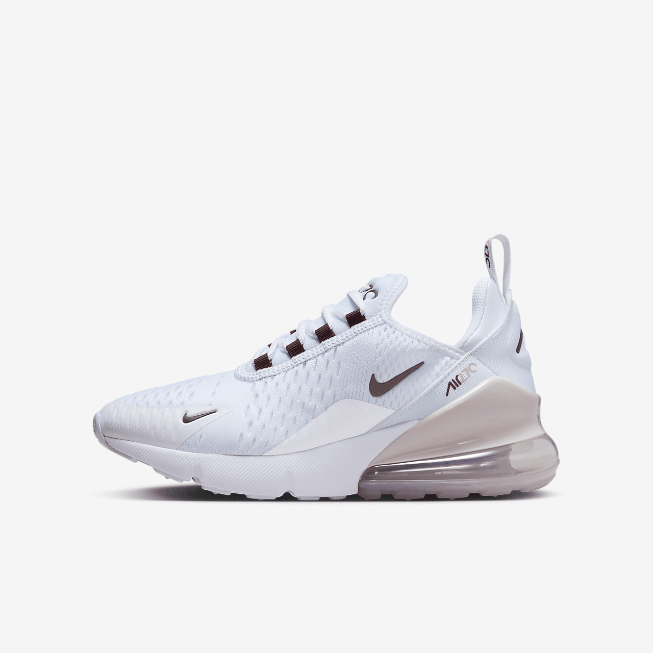 Nike Air max 270 sneaker Wit/Platinum Violet/Burgundy Crush