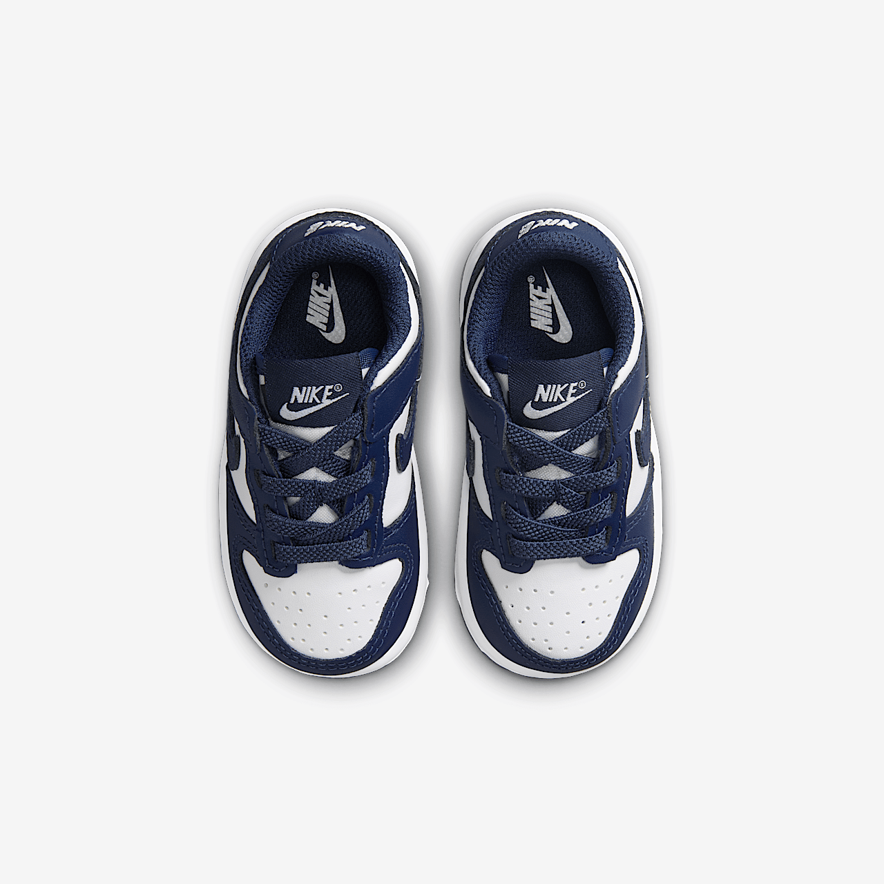 Nike Dunk Low sneaker Wit/Wit/Midnight Navy