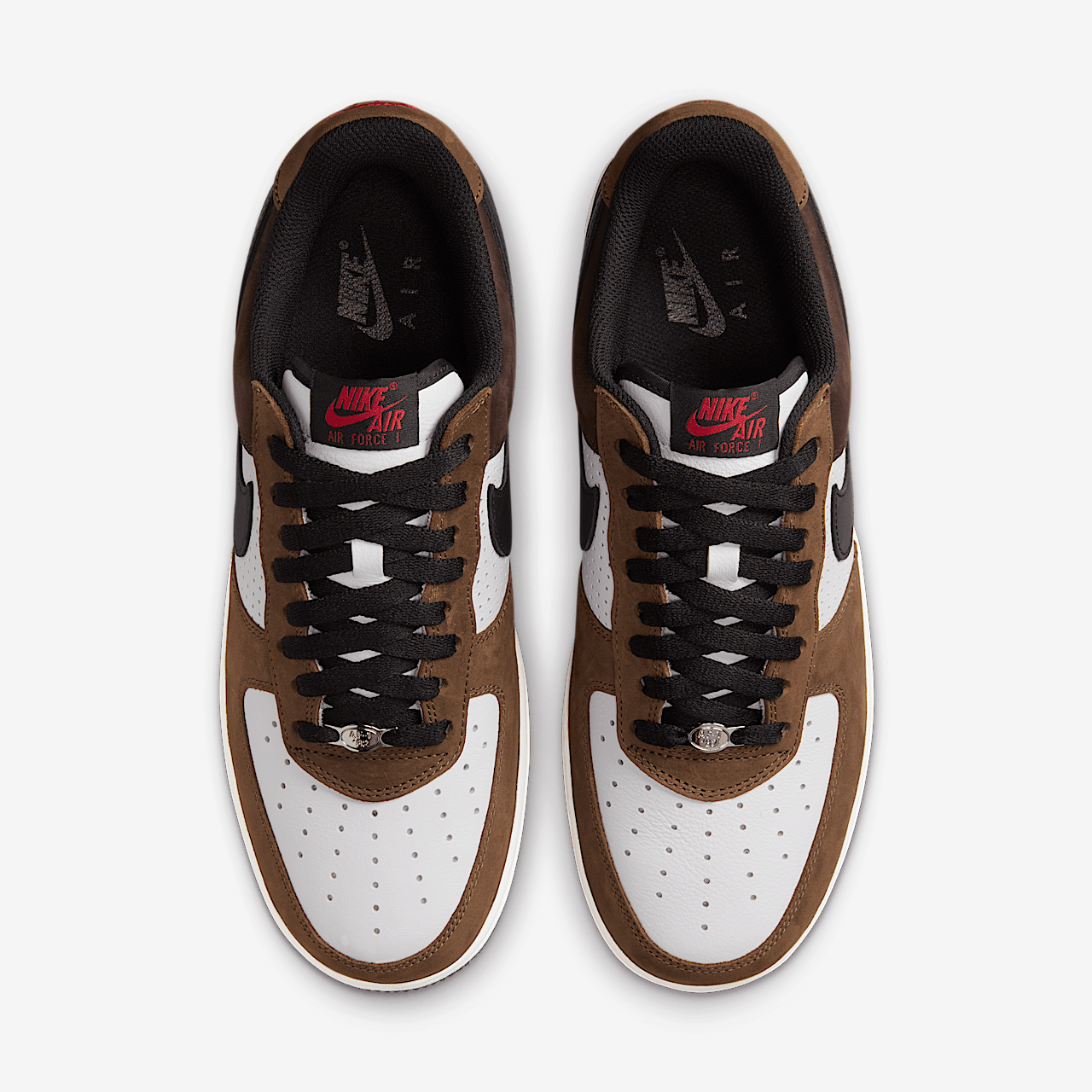 Nike Air Force 1 sneaker Wit/Bison/Zwart