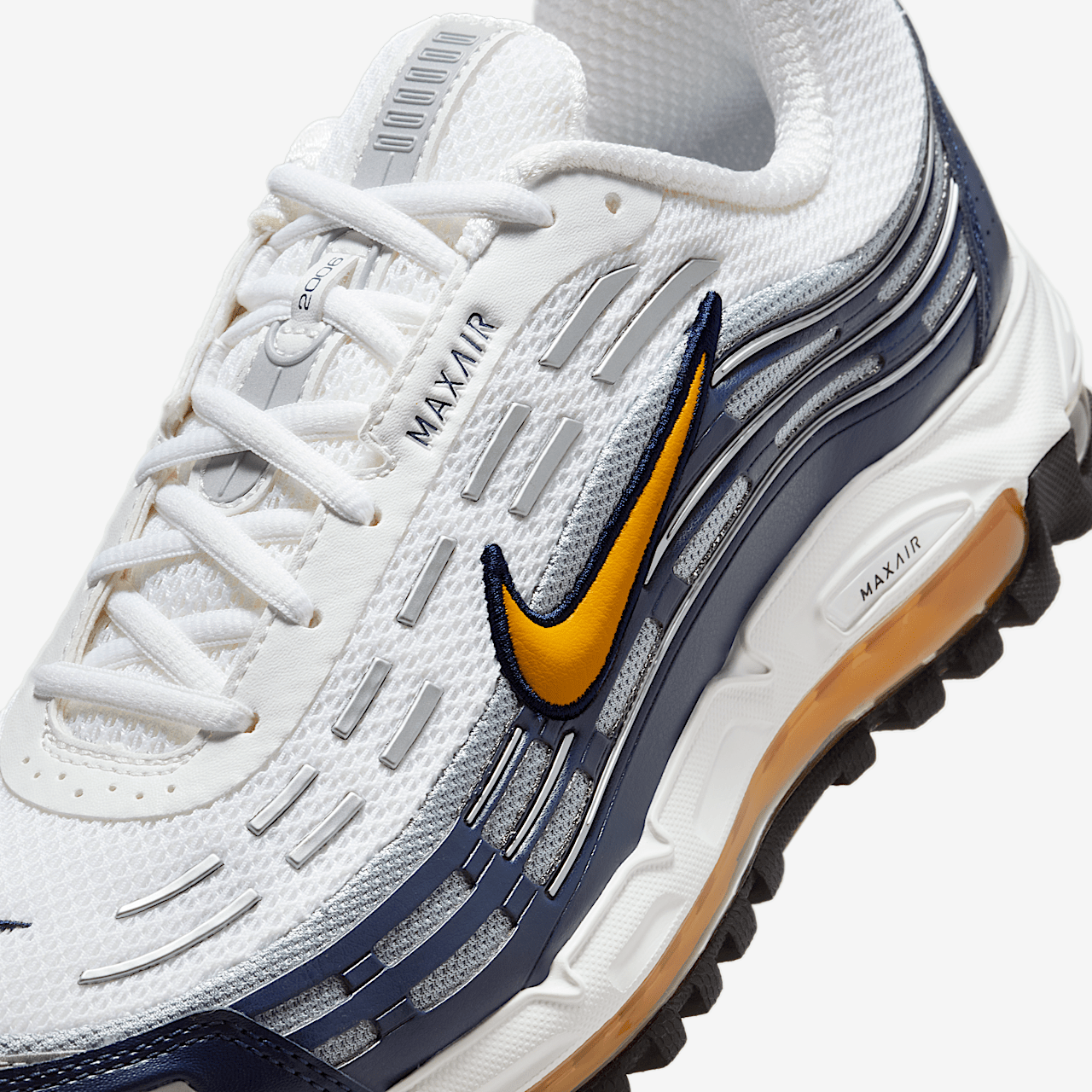 Nike Air Max sneaker Wit/Midnight Navy/Wolf Grey/Varsity Maize