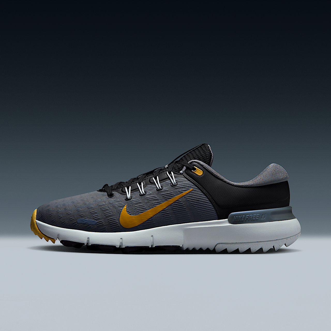 Nike Free sneaker Zwart/Cool Grey/Pure Platinum/Infinite Gold