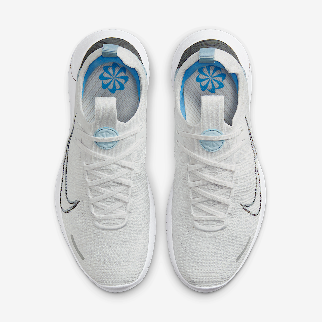 Nike Free sneaker Platinum Tint/Light Armory Blue/Wit/Iron Grey