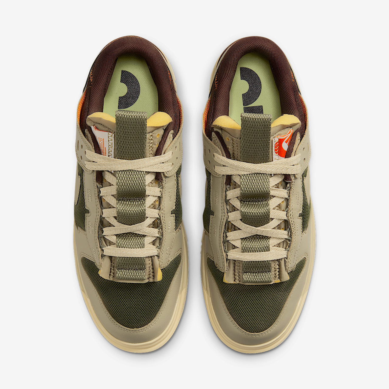 Nike Dunk sneaker Medium Olive/Earth/Safety Orange/Neutral Olive
