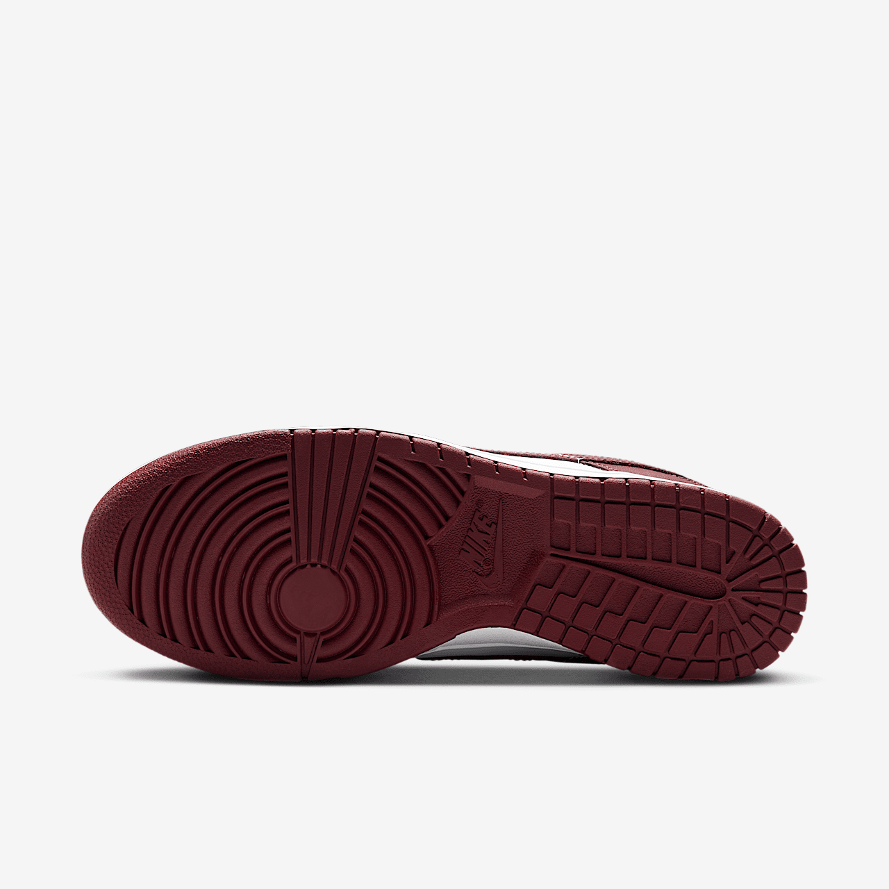 Nike Dunk Low sneaker Wit/Gym Red/Redwood