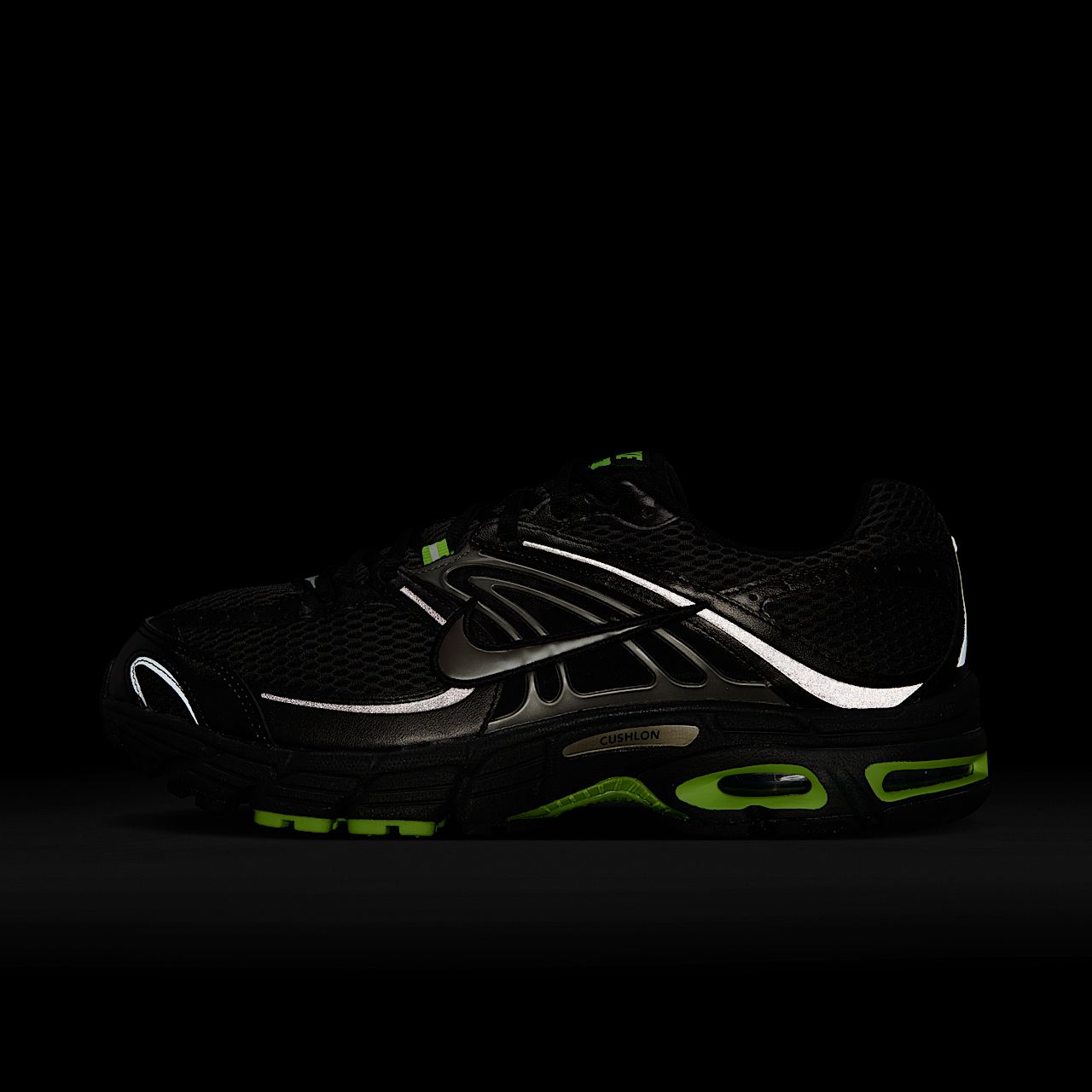 Nike Air Max sneaker Zwart/Volt/Dark Smoke Grey/Metallic Pewter