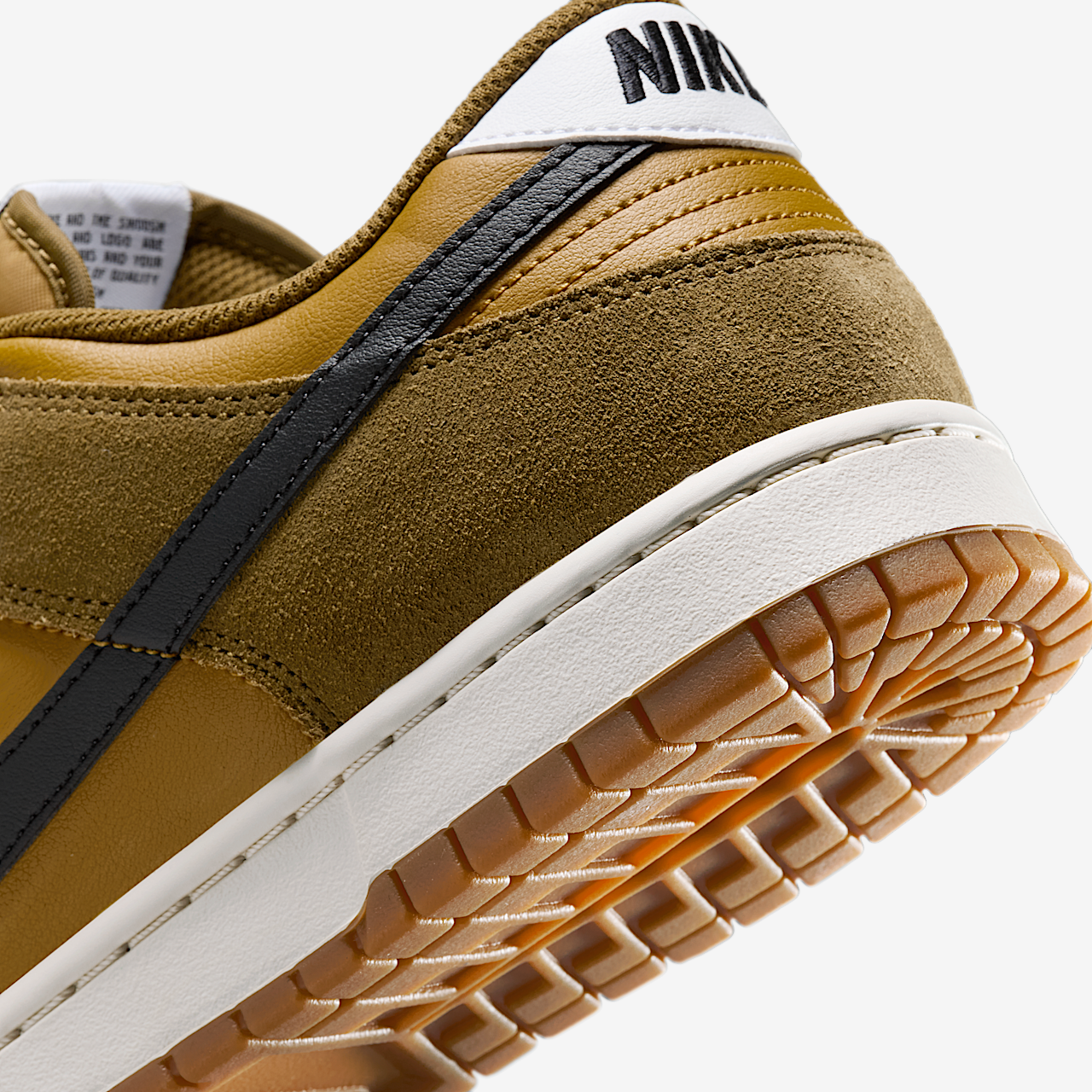 Nike Dunk Low sneaker Ochre/Olive Flak/Coconut Milk/Zwart