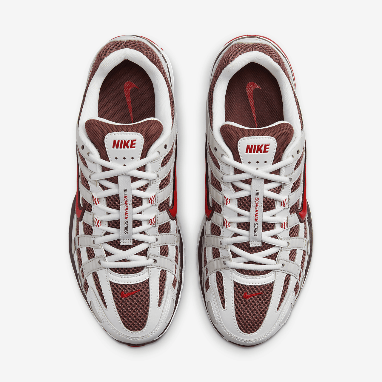 Nike P-6000 sneaker Metallic Summit White/Dark Pony/Light Iron Ore/Fire Red