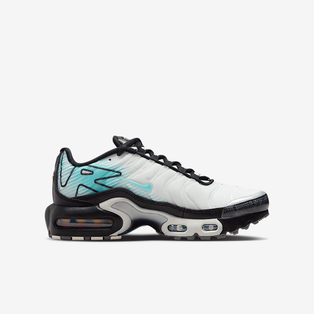 Nike Air Max Plus sneaker Summit White/Zwart/Iron Grey/Aurora Green