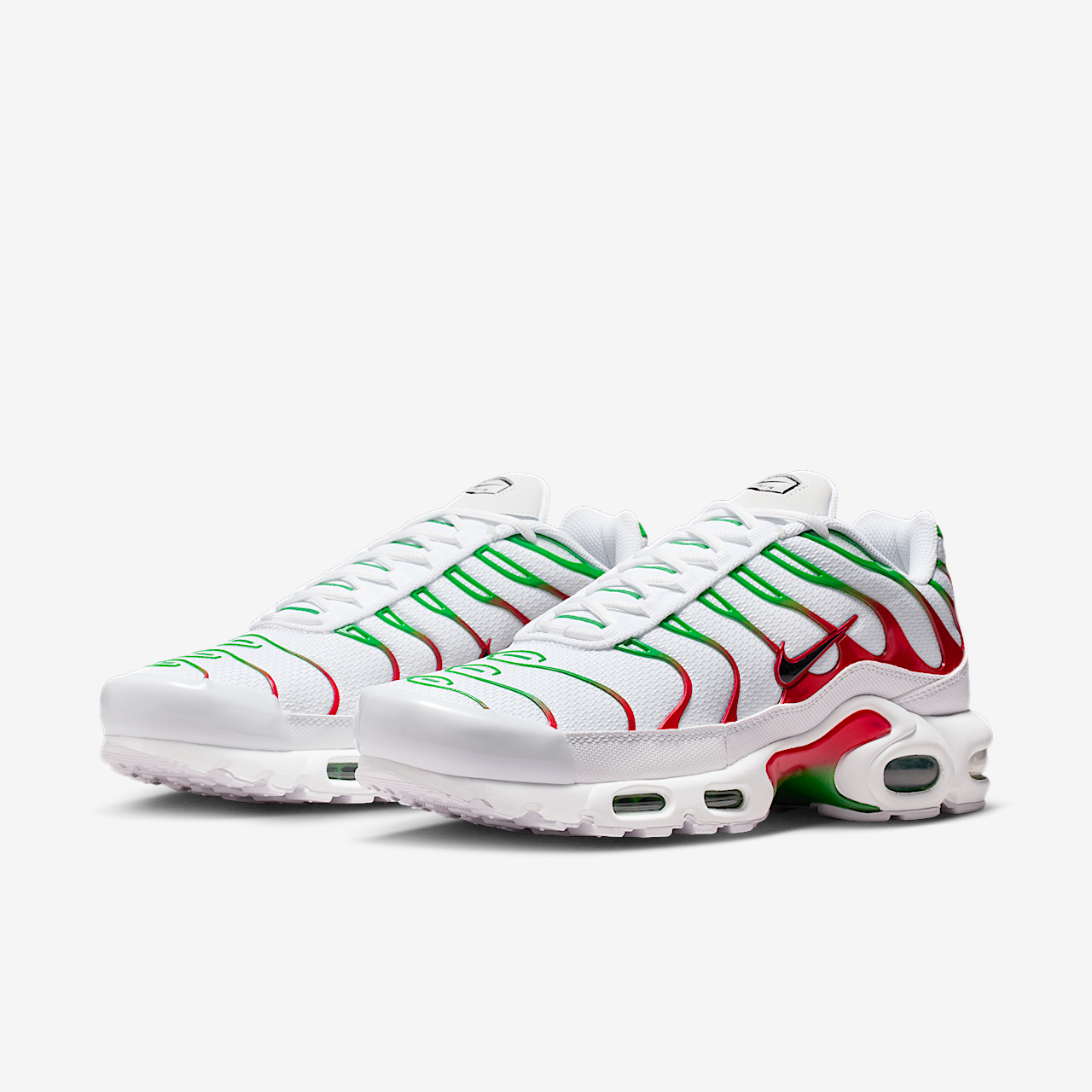 Nike Air Max Plus sneaker Wit/Kelly Green/University Red/Zwart
