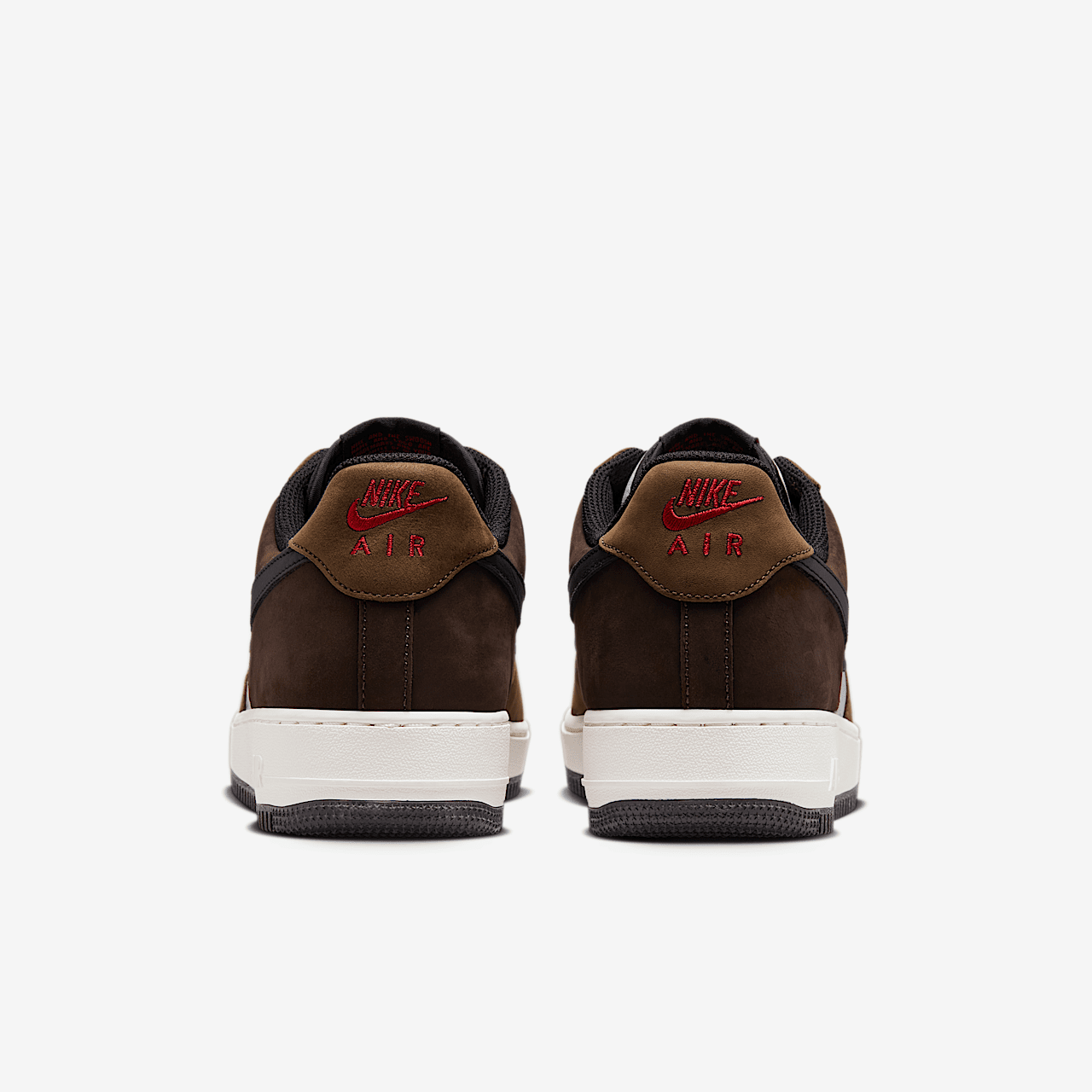 Nike Air Force 1 sneaker Wit/Bison/Zwart