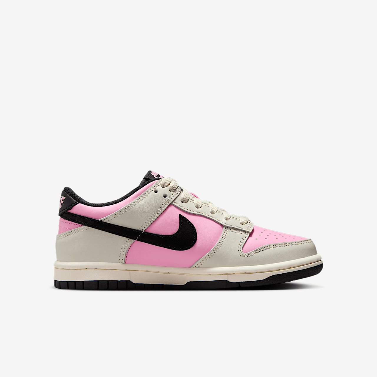 Nike Dunk Low sneaker Pink Rise/Light Orewood Brown/Pale Ivory/Zwart
