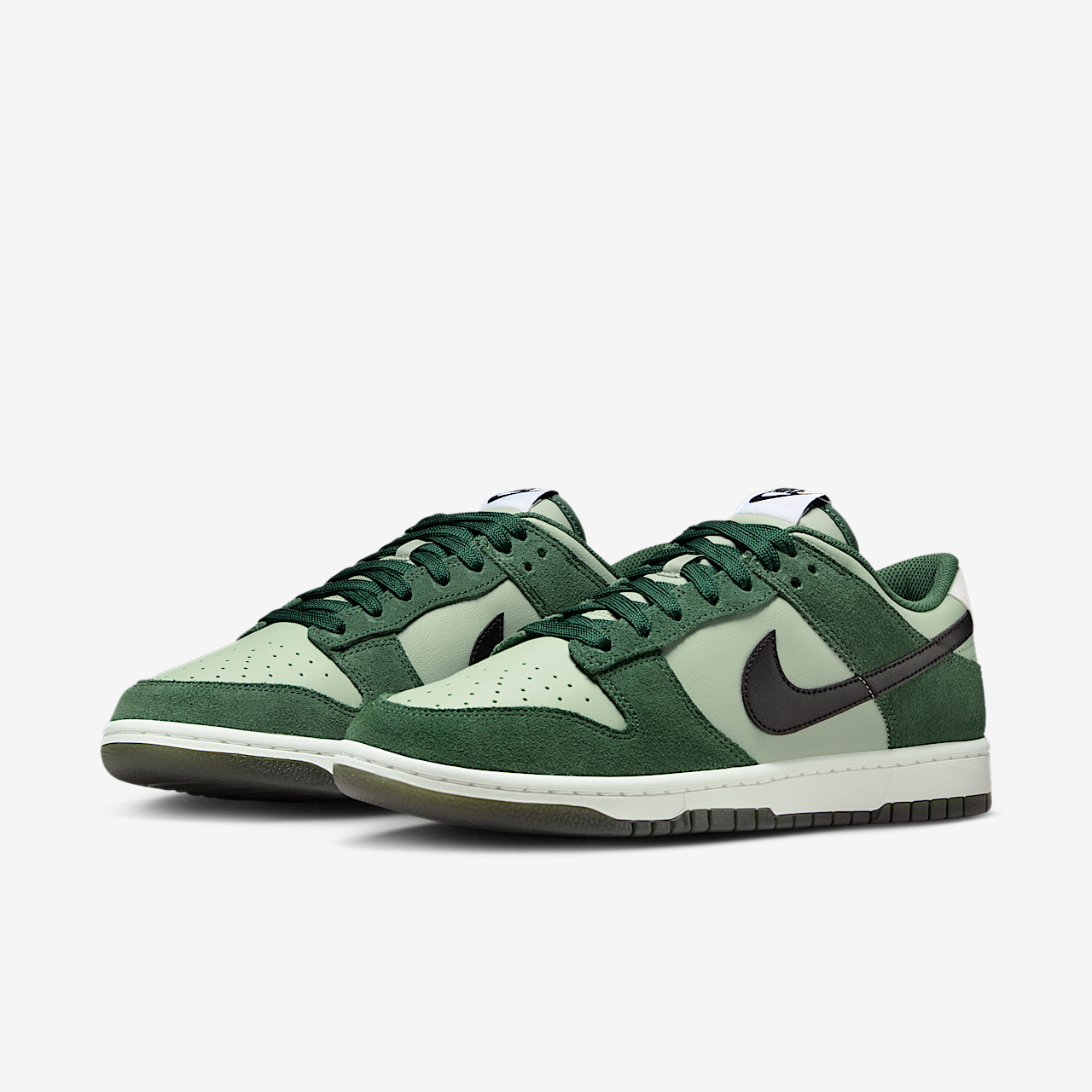 Nike Dunk Low sneaker Jade Horizon/Fir/Summit White/Zwart