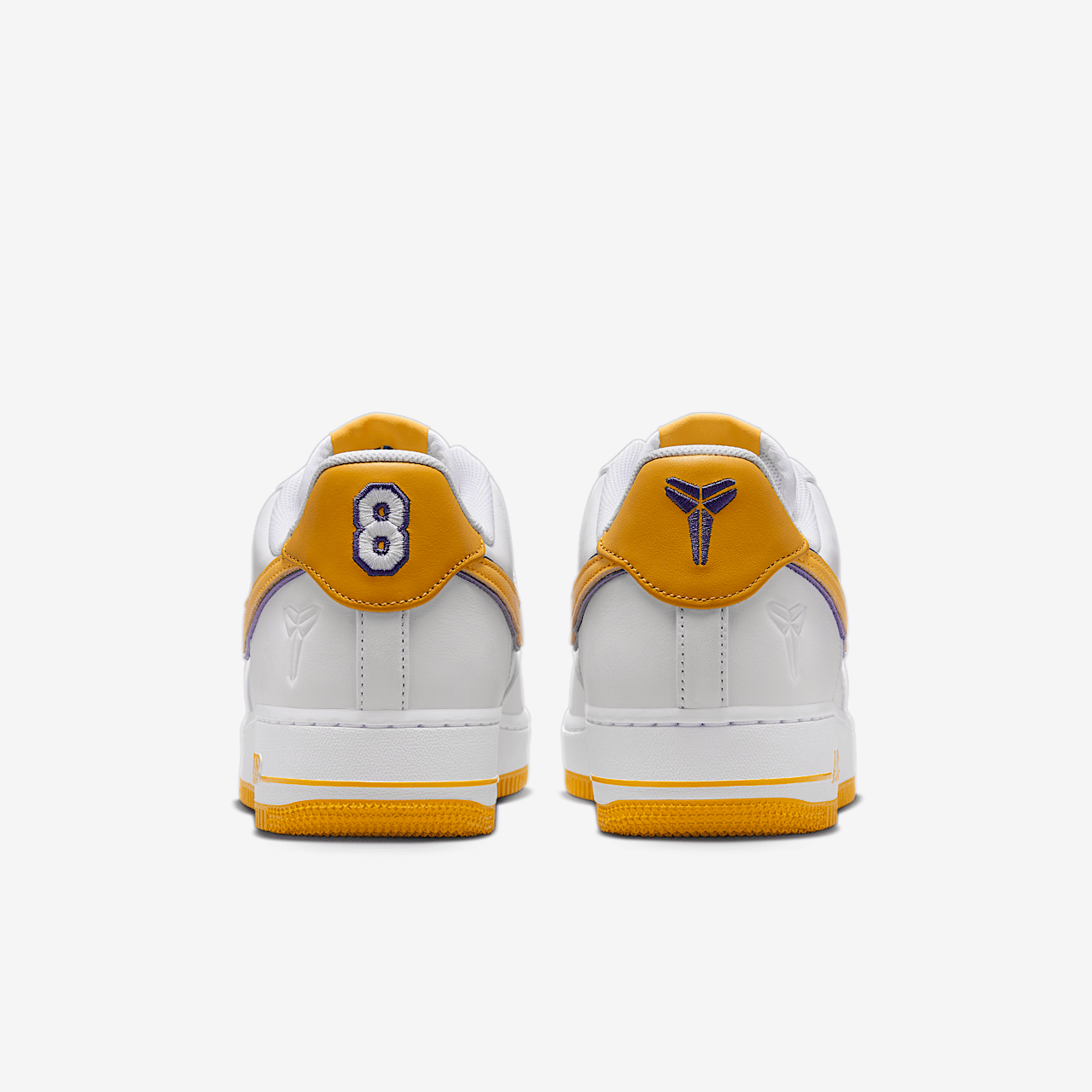 Nike Air Force 1 sneaker Wit/Varsity Purple/Varsity Maize